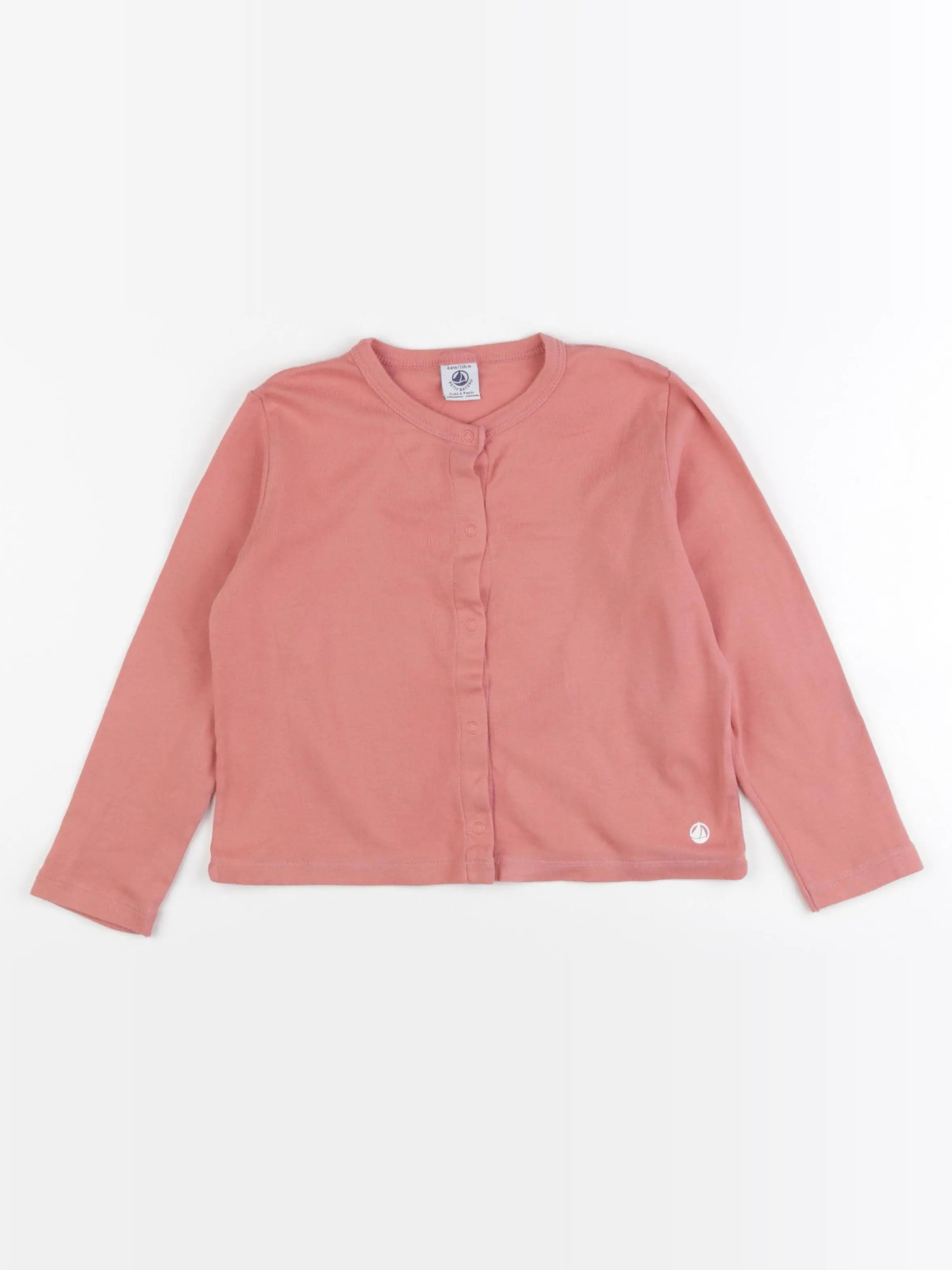 Petit Bateau - tee-shirt rose - 6 ans