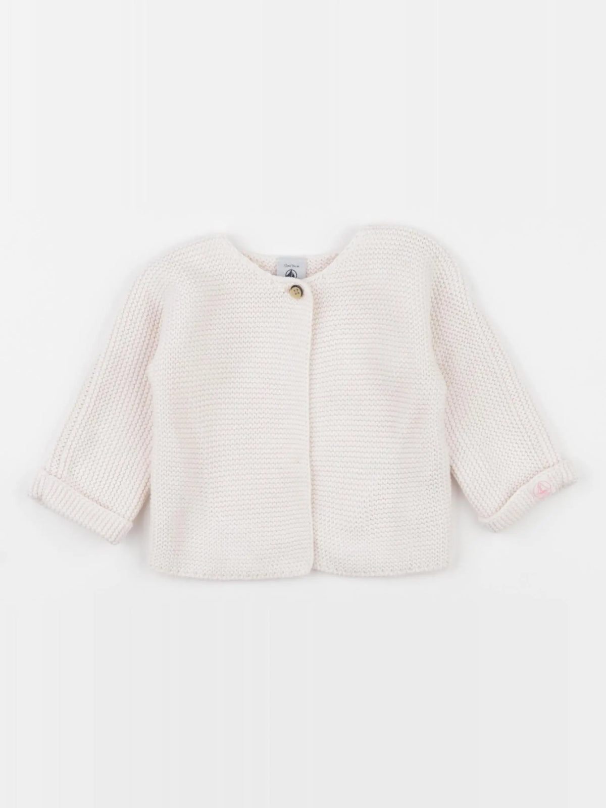 Petit Bateau - gilet rose - 12 mois