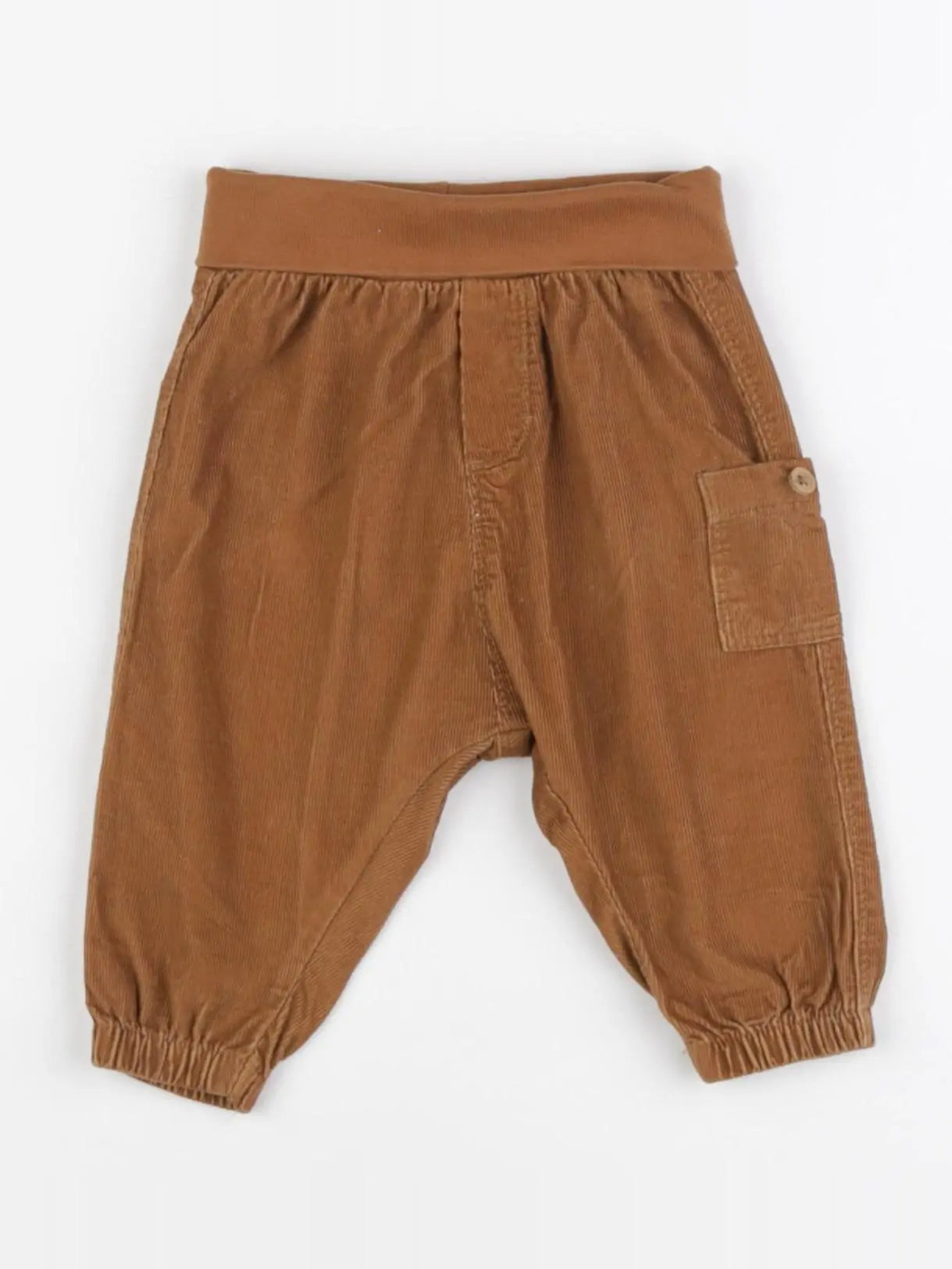 H&M - sarouel marron - 2/4 mois