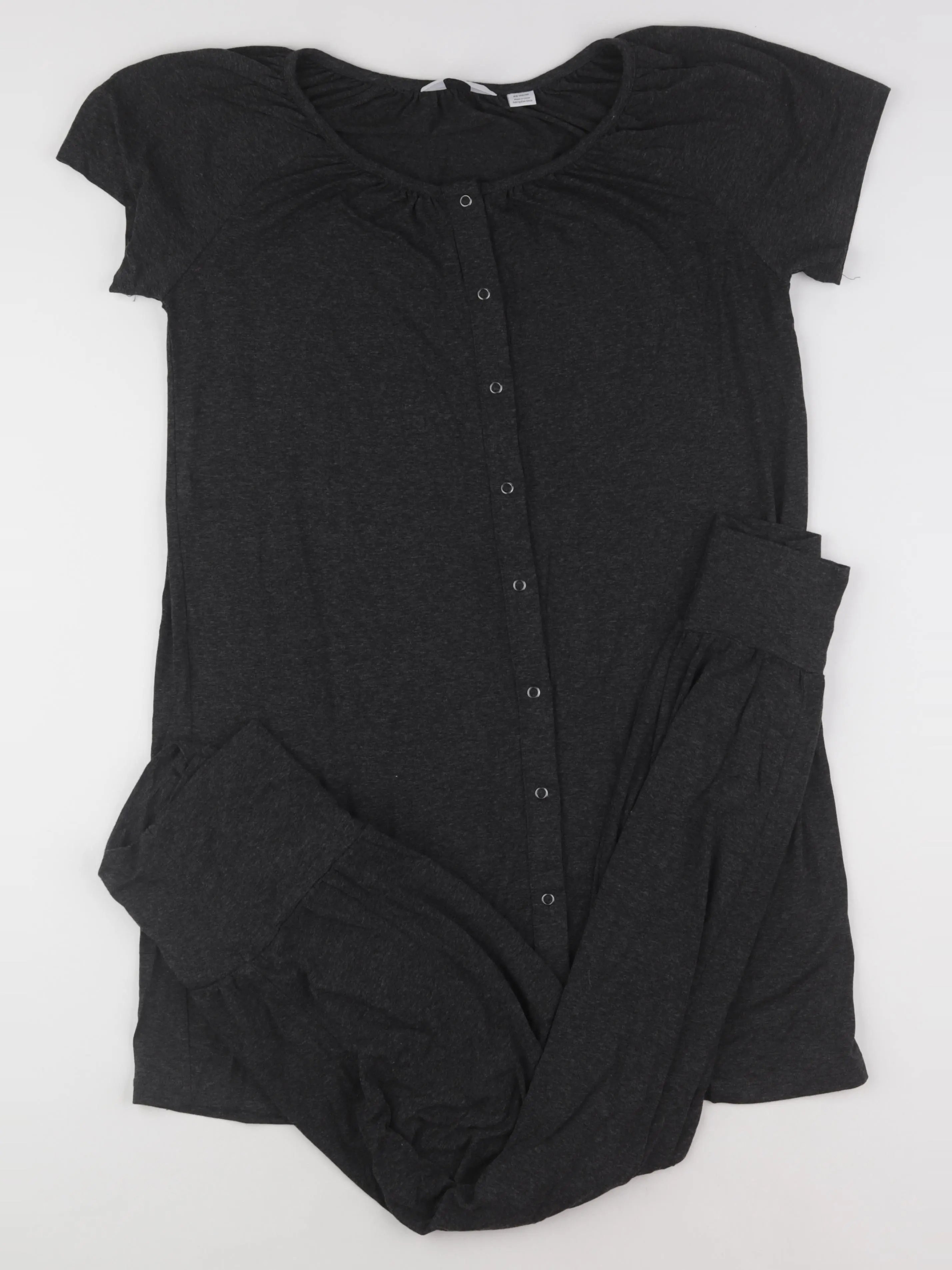 Seraphine - pyjama grossesse coton gris - s