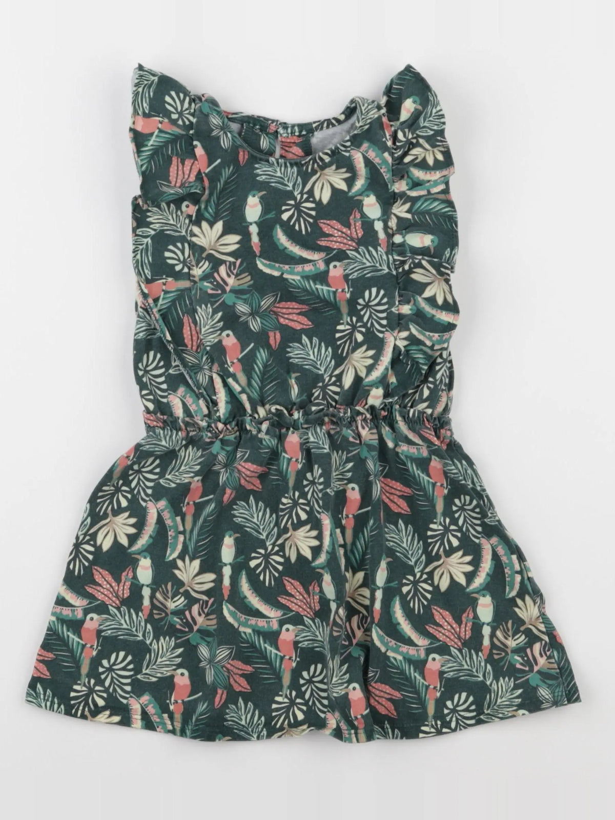 Vertbaudet - robe vert - 3 ans