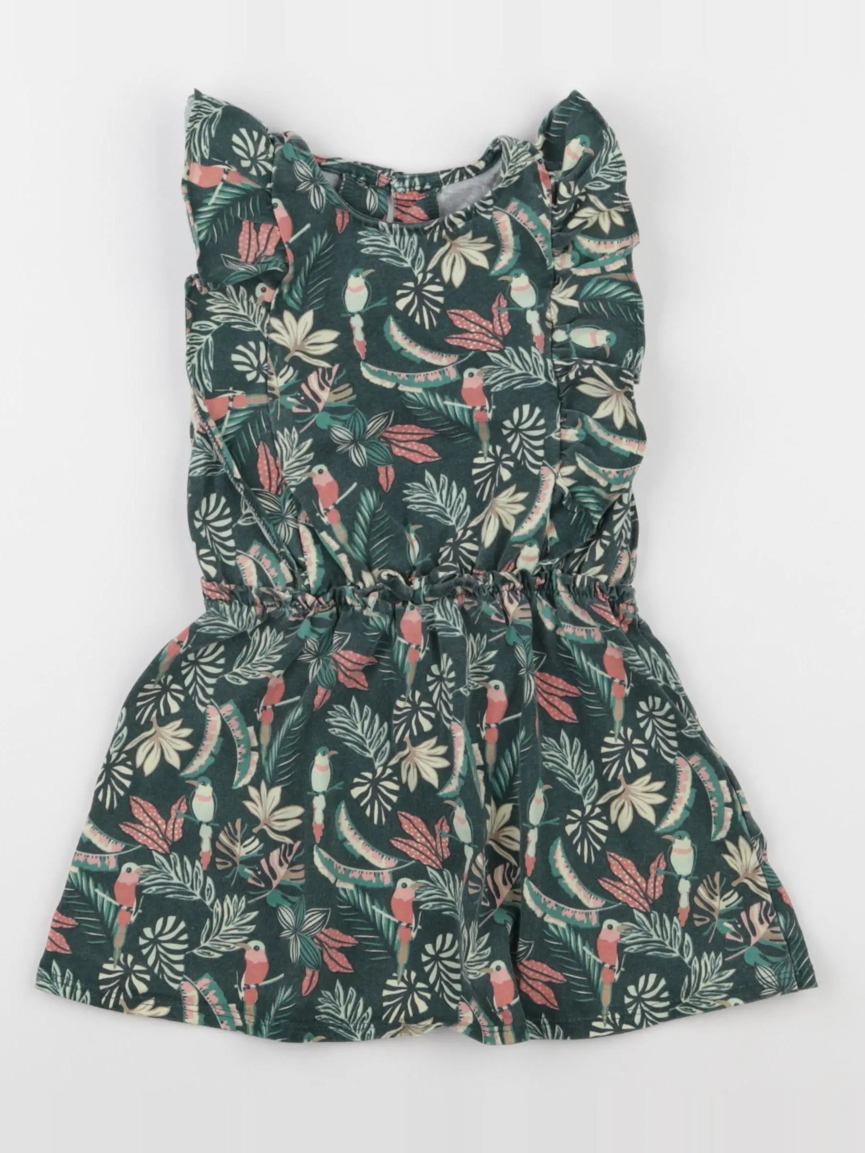 Vertbaudet - robe vert - 3 ans