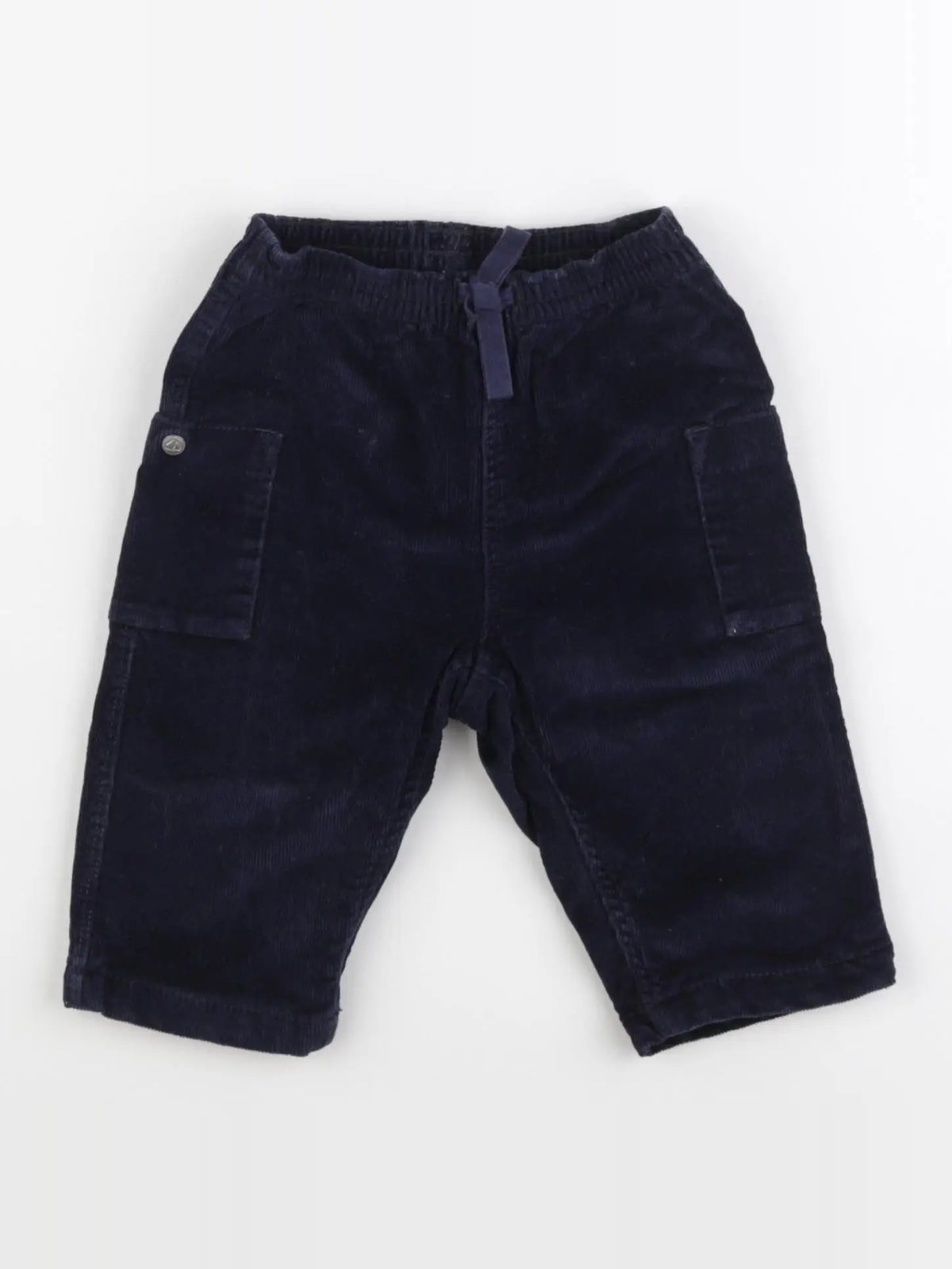 Petit Bateau - pantalon bleu - 6 mois