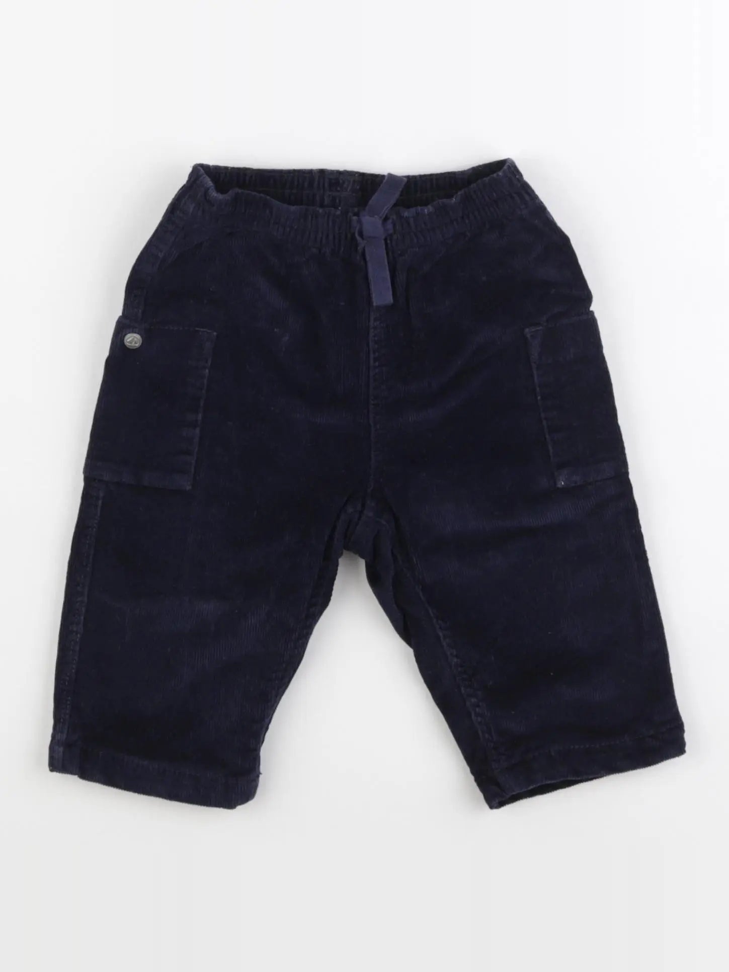 Petit Bateau - pantalon bleu - 6 mois