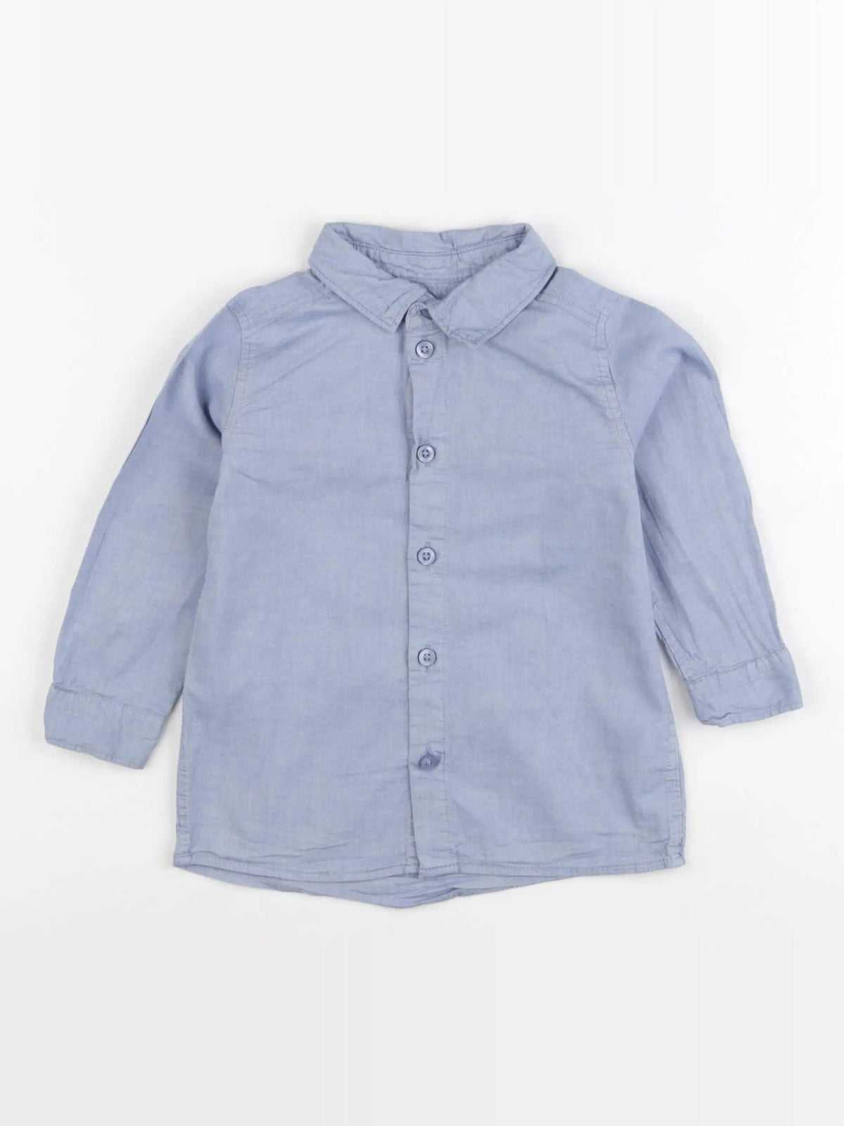 H&M - chemise bleu - 12/18 mois