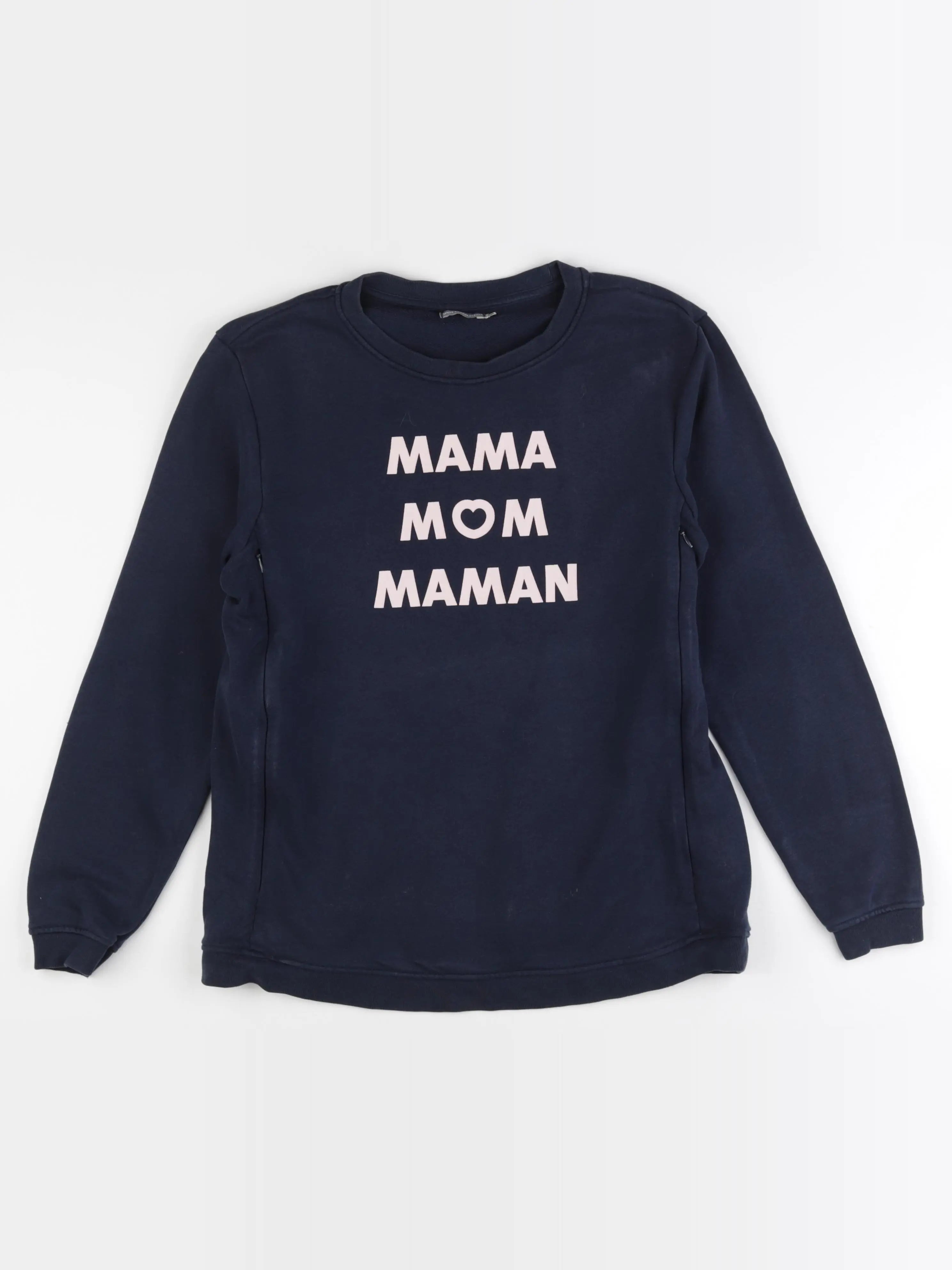 Vertbaudet - sweat allaitement bleu - 34 à 36