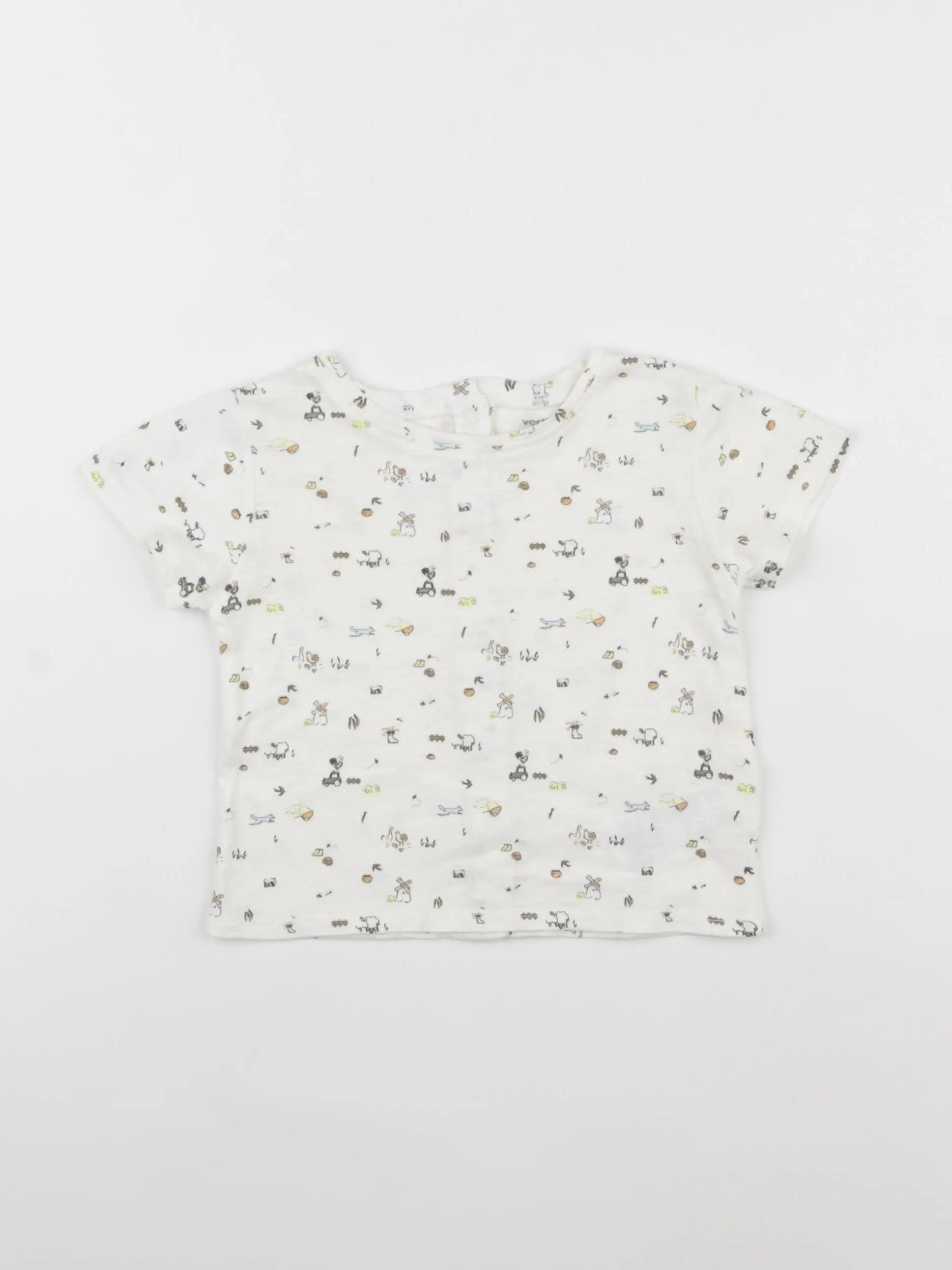 Vertbaudet - tee-shirt multicolore - 9 mois