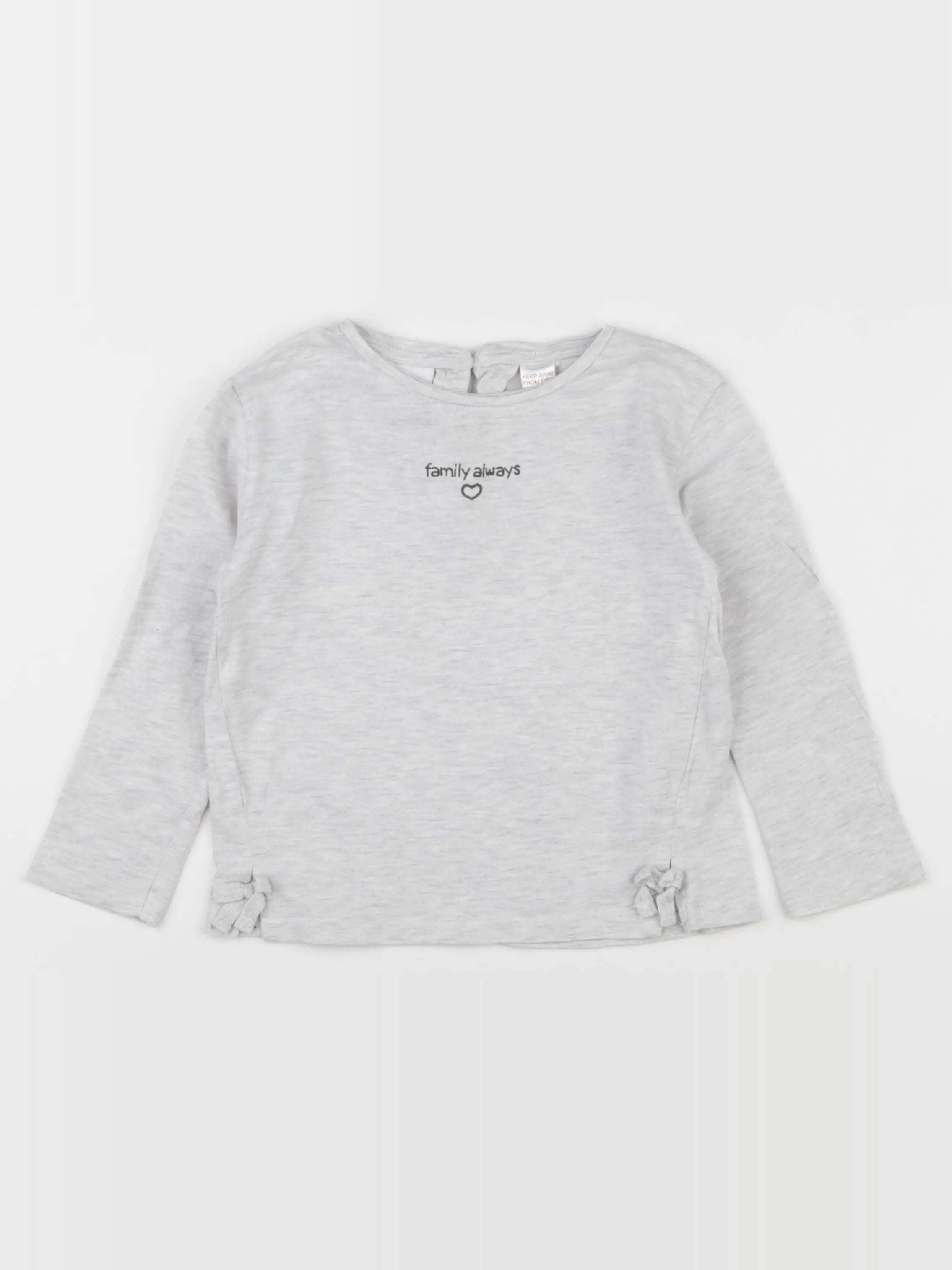 Zara - tee-shirt gris - 3/4 ans