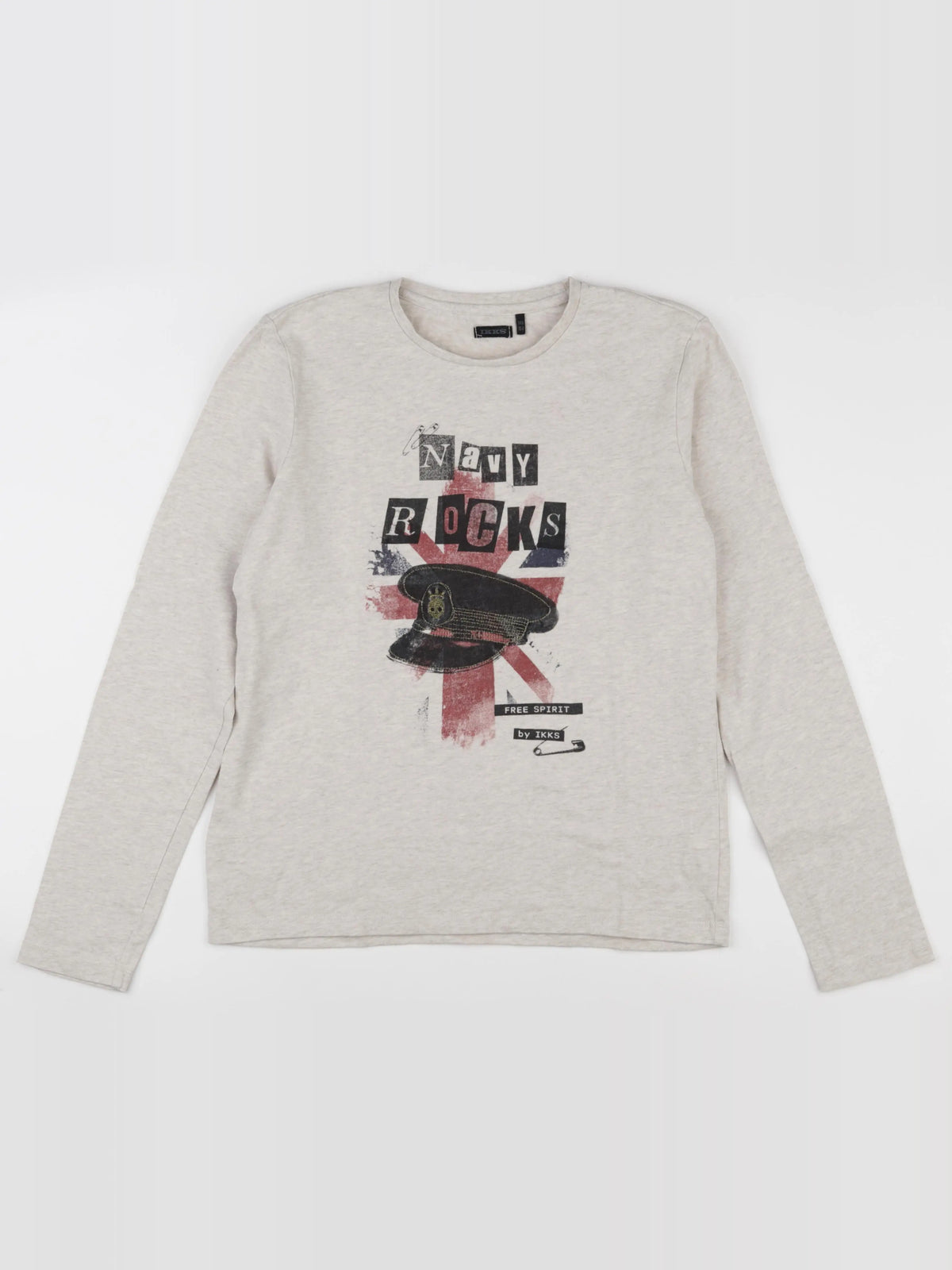 IKKS - tee-shirt beige - 14 ans