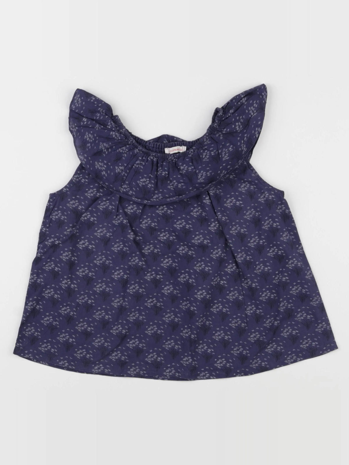 Monoprix - blouse bleu - 4 ans