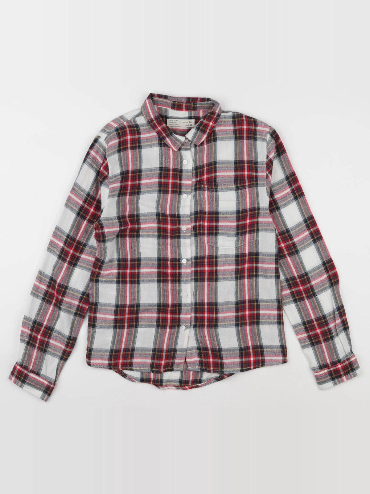 Zara - blouse blanc, rouge - 10 ans