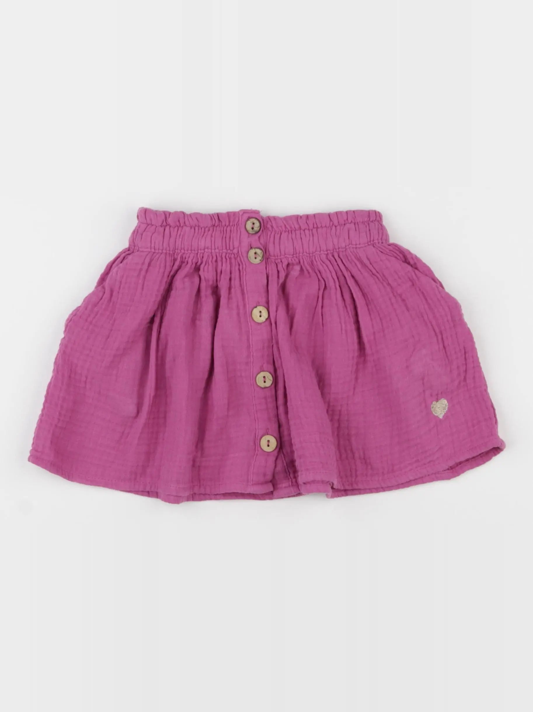 Vertbaudet - jupe rose - 2 ans