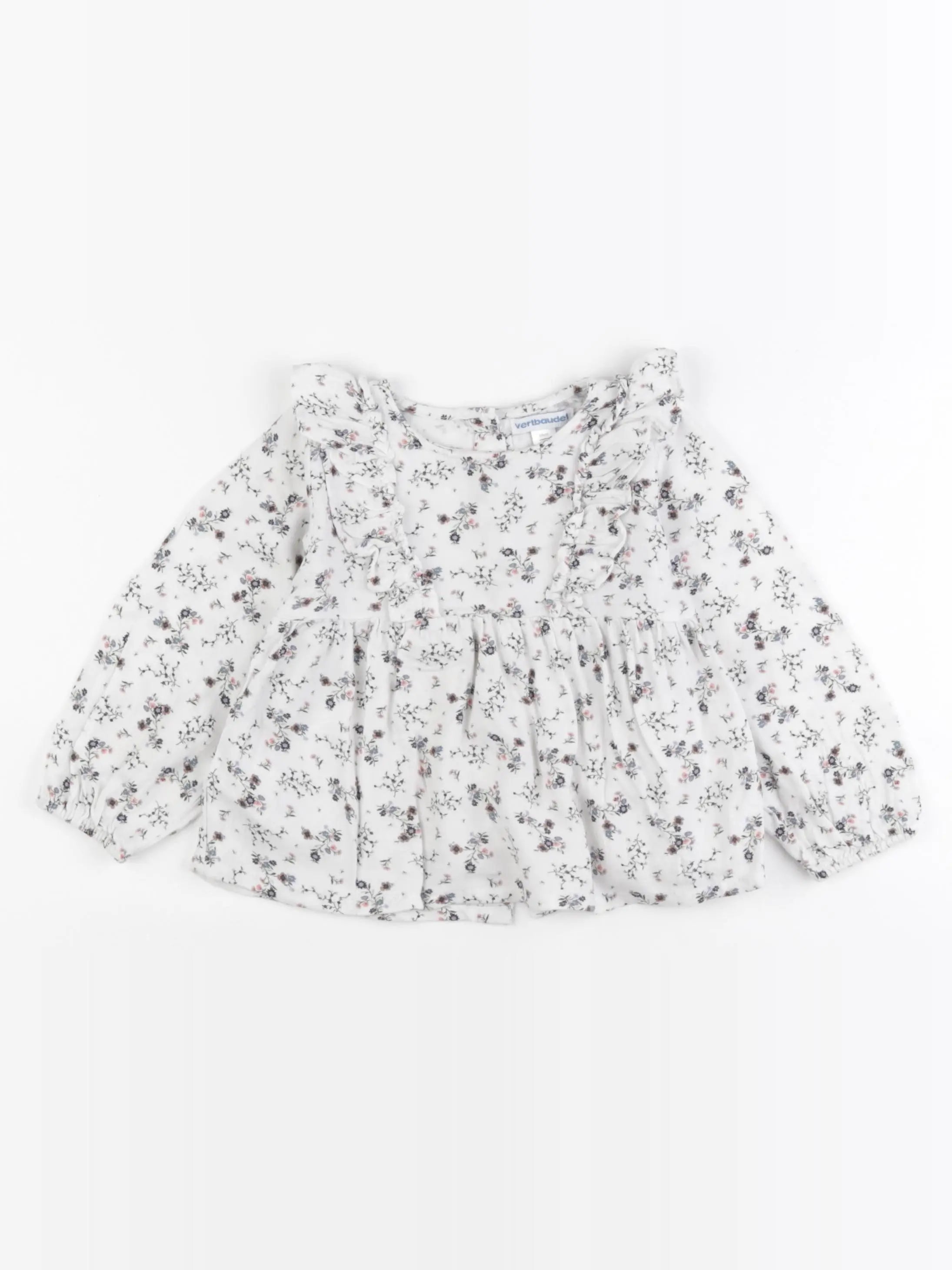 Vertbaudet - blouse blanc - 24 mois