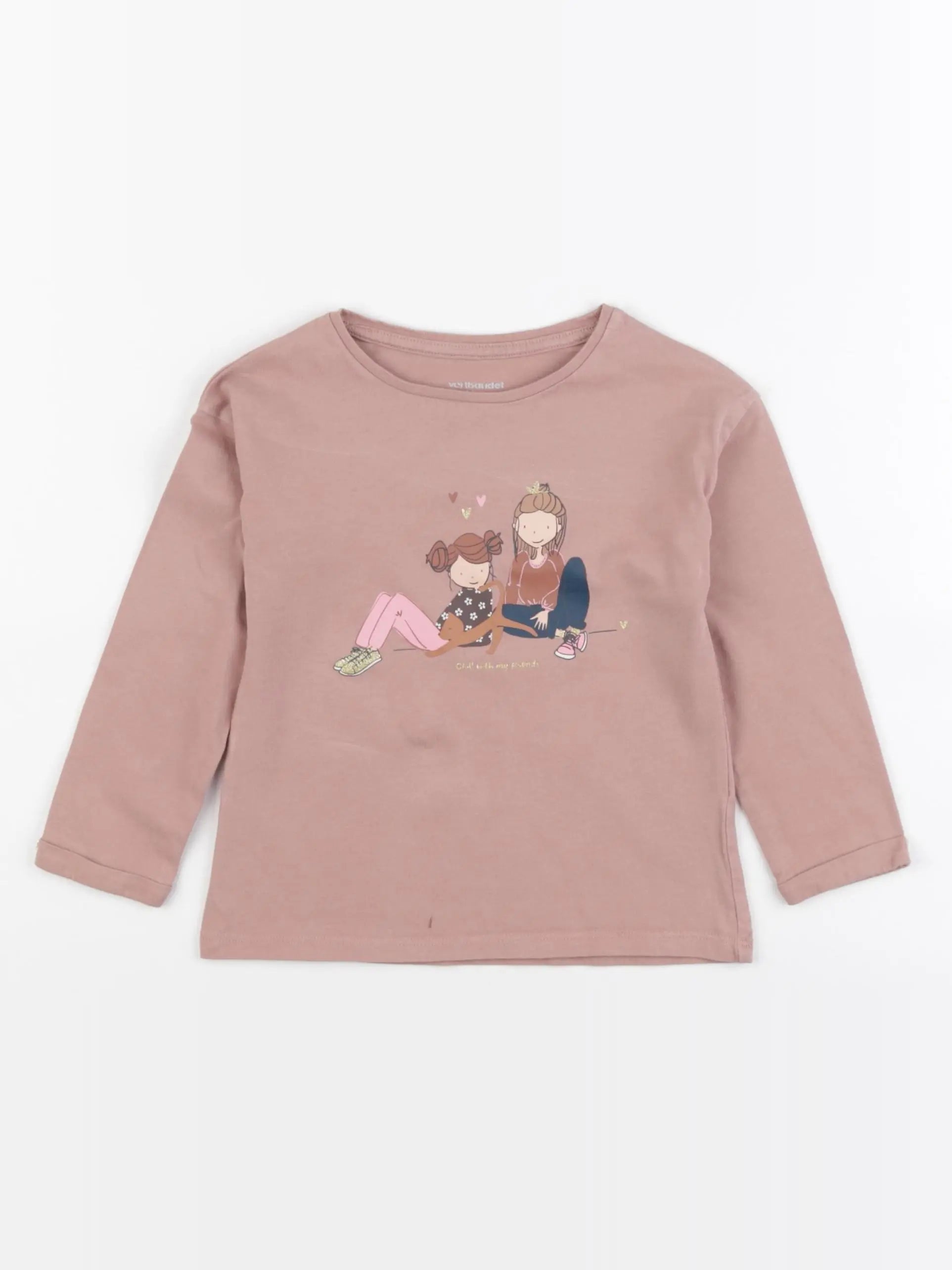 Vertbaudet - tee-shirt rose - 3 ans