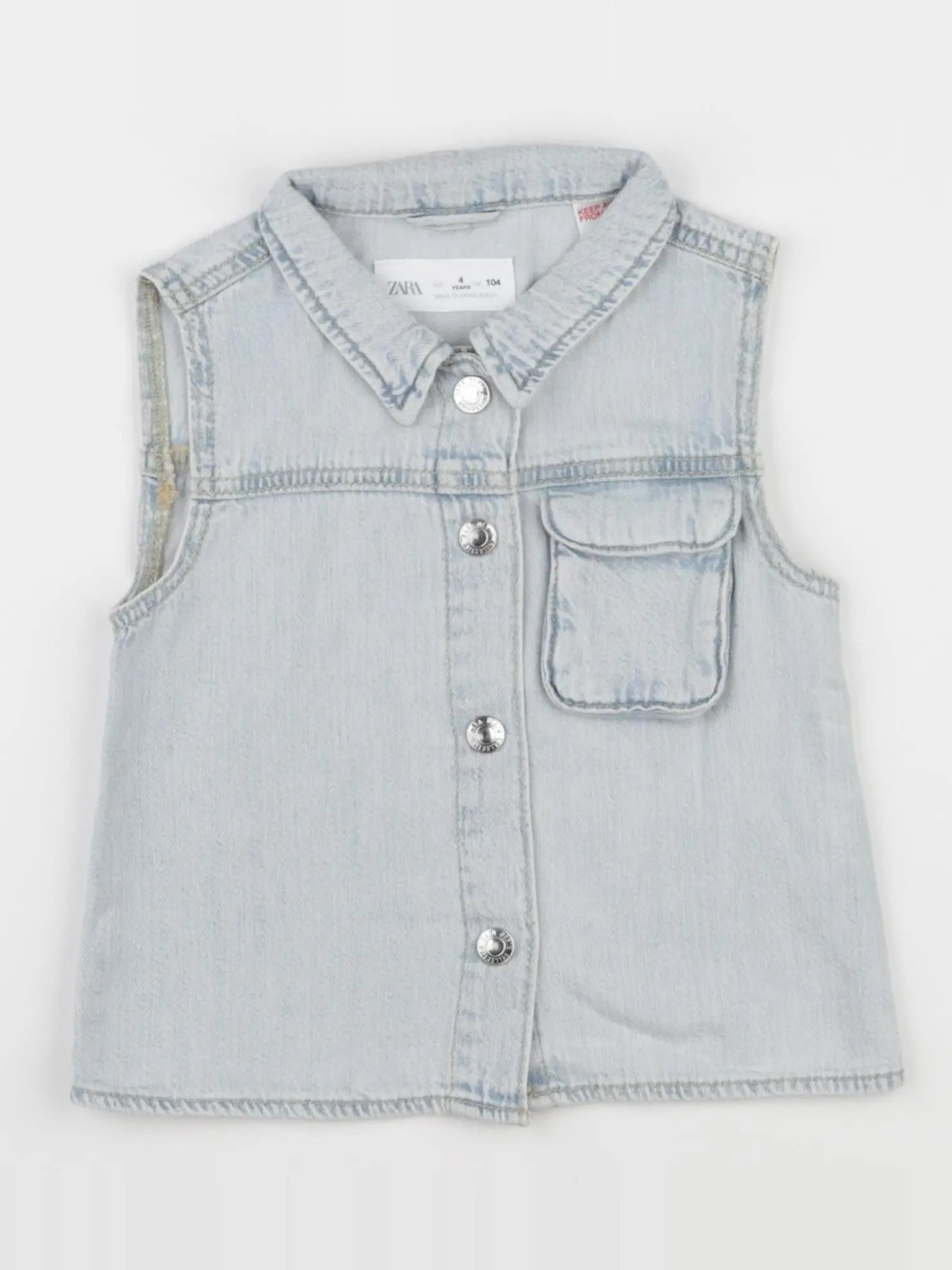 Zara - chemise bleu - 4 ans