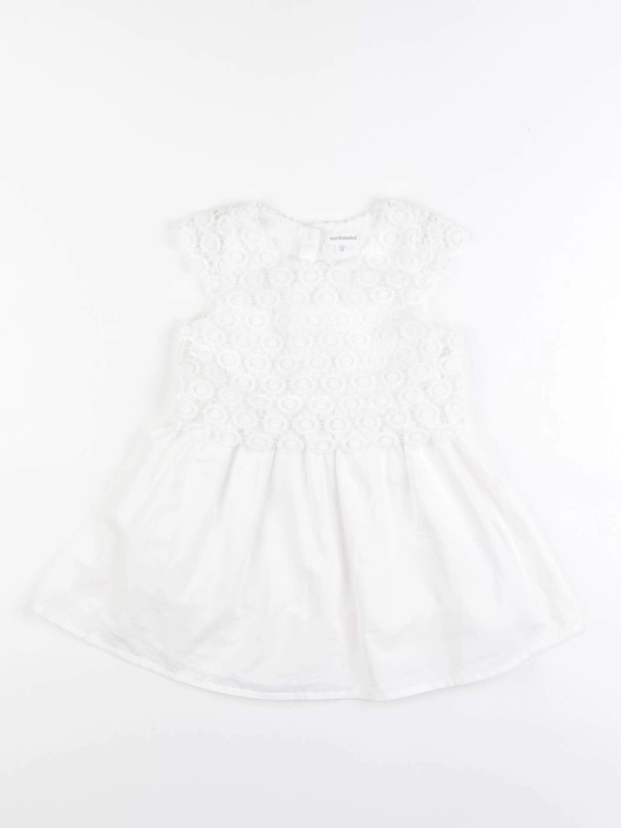 Vertbaudet - robe blanc - 2 ans