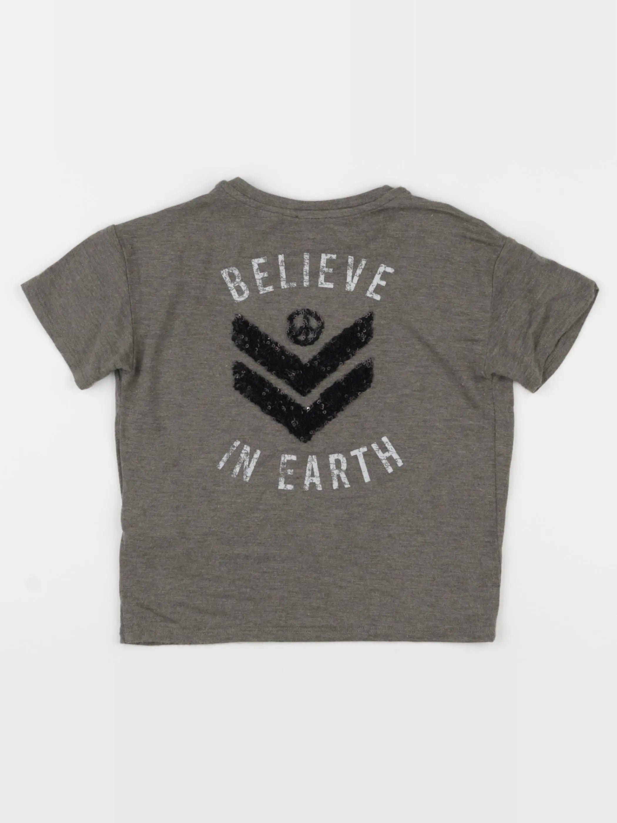 IKKS - tee-shirt imprimé au dos gris, or - 6 ans