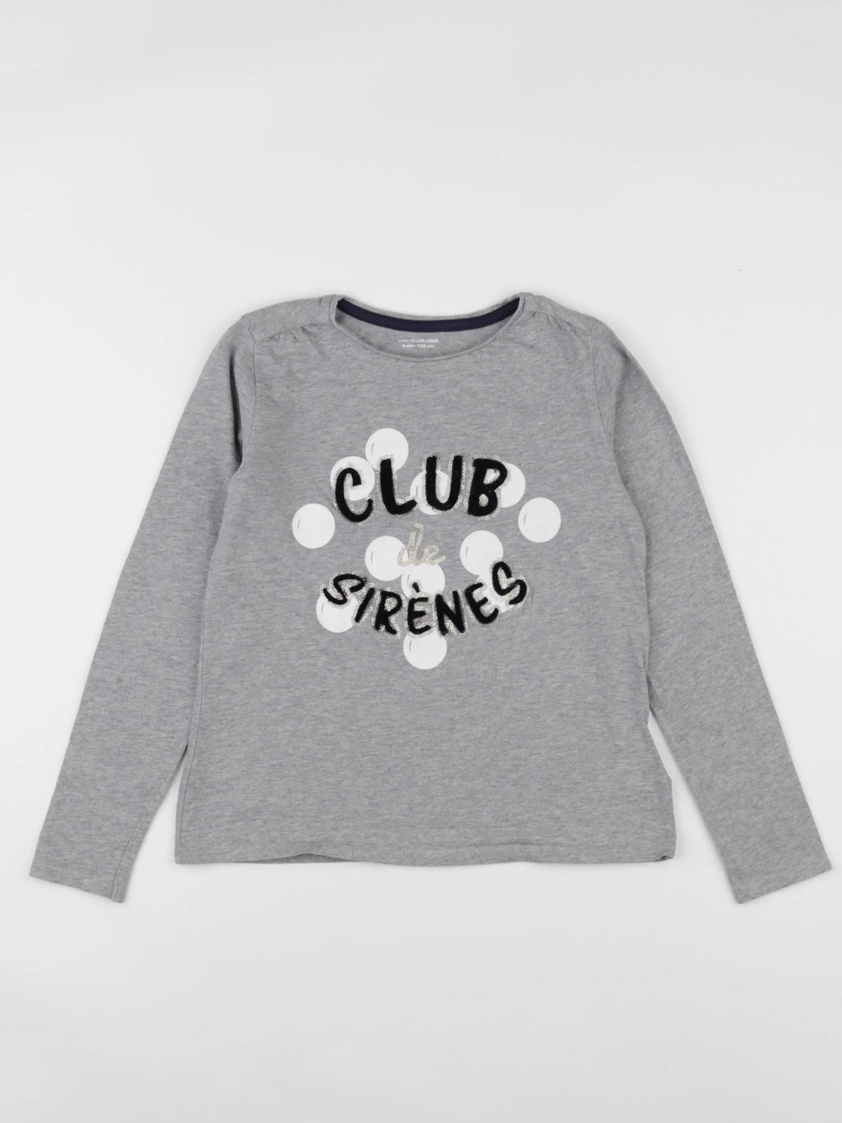 Vertbaudet - tee-shirt gris - 8 ans