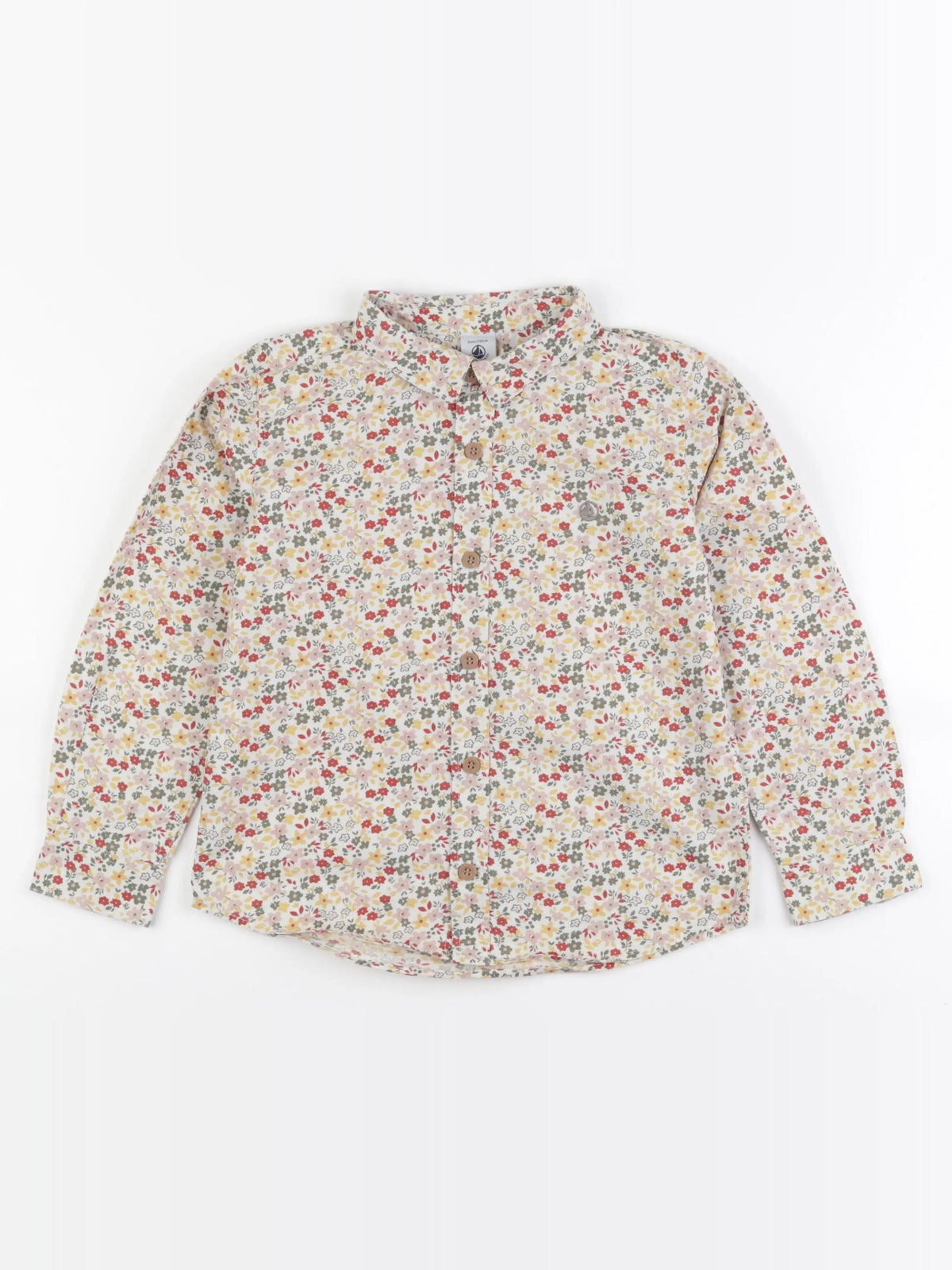 Petit Bateau - blouse jaune, multicolore - 6 ans