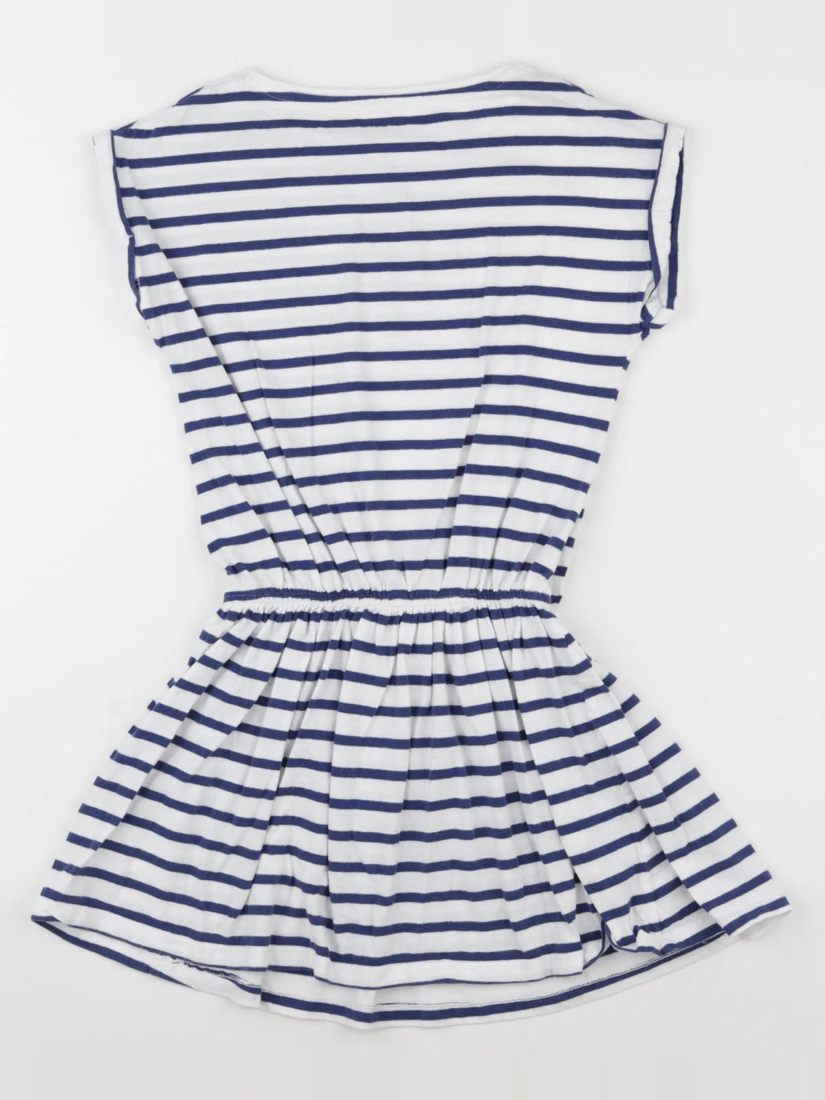 Vertbaudet - robe blanc, bleu - 10 ans