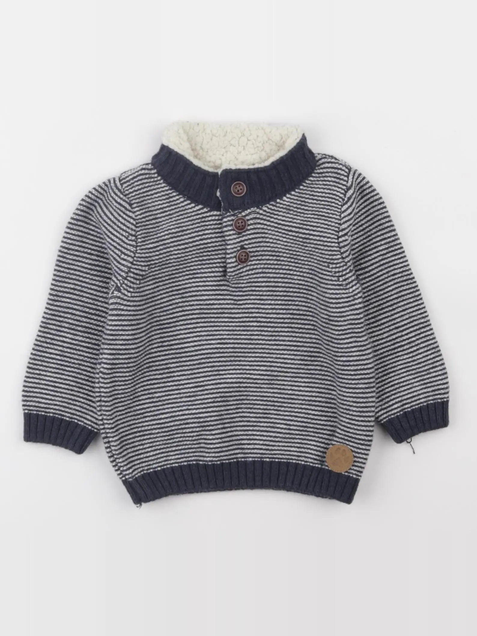 Tape à l'oeil - pull bleu - 6 mois