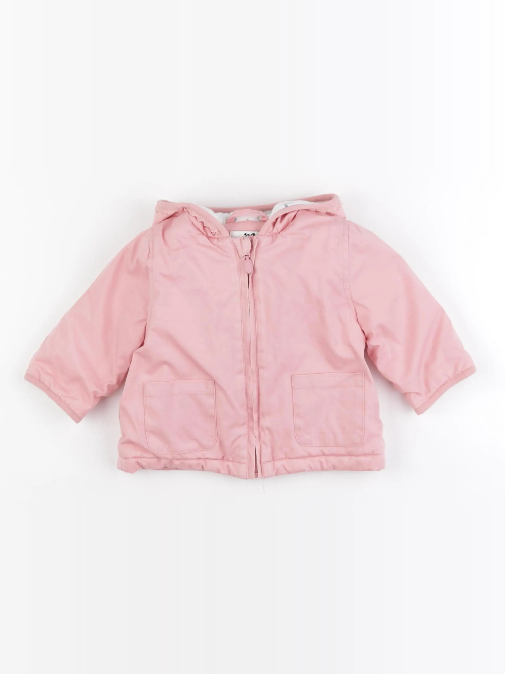 Cyrillus - parka rose - 9 mois