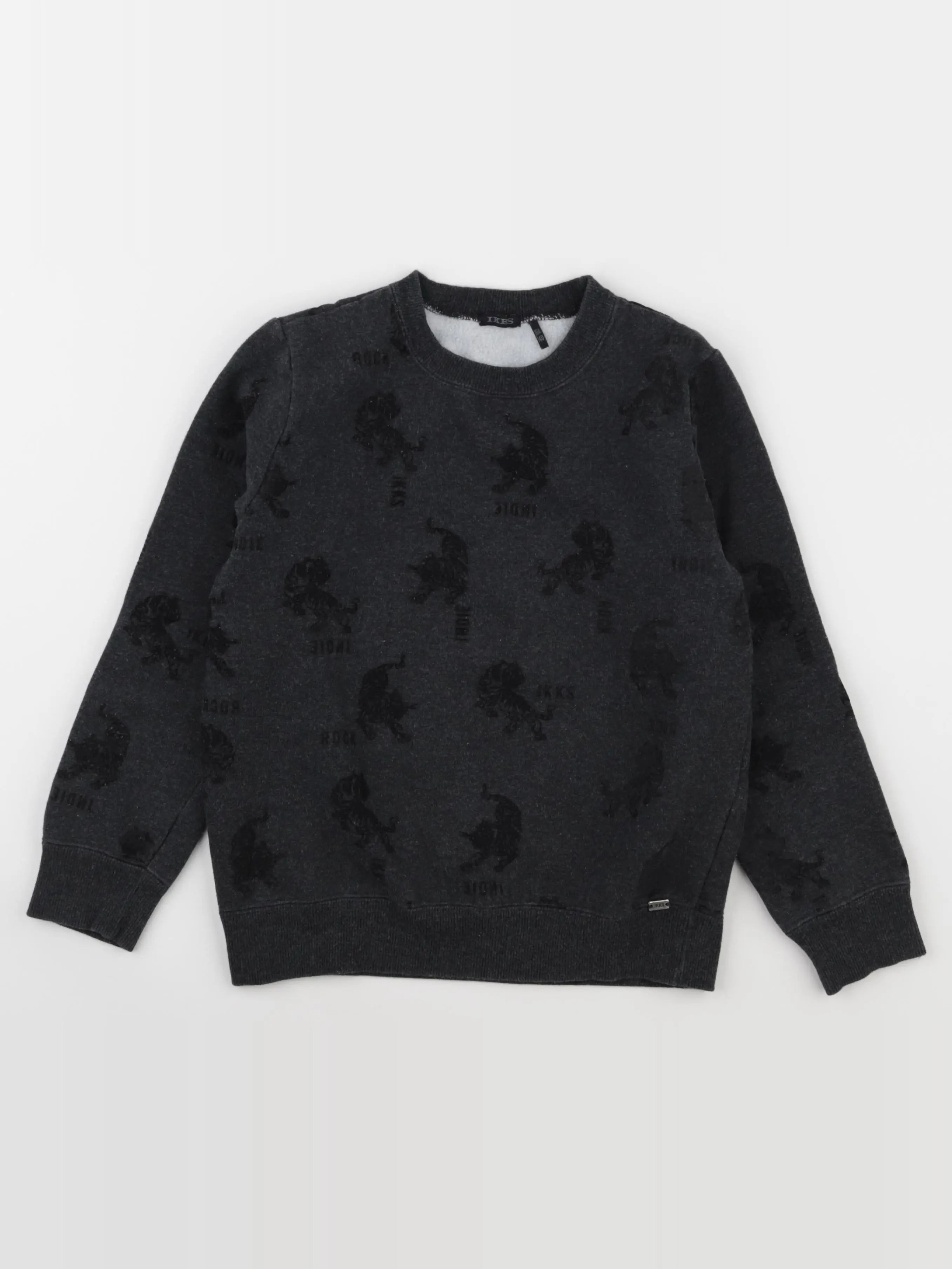 IKKS - sweat gris - 10 ans
