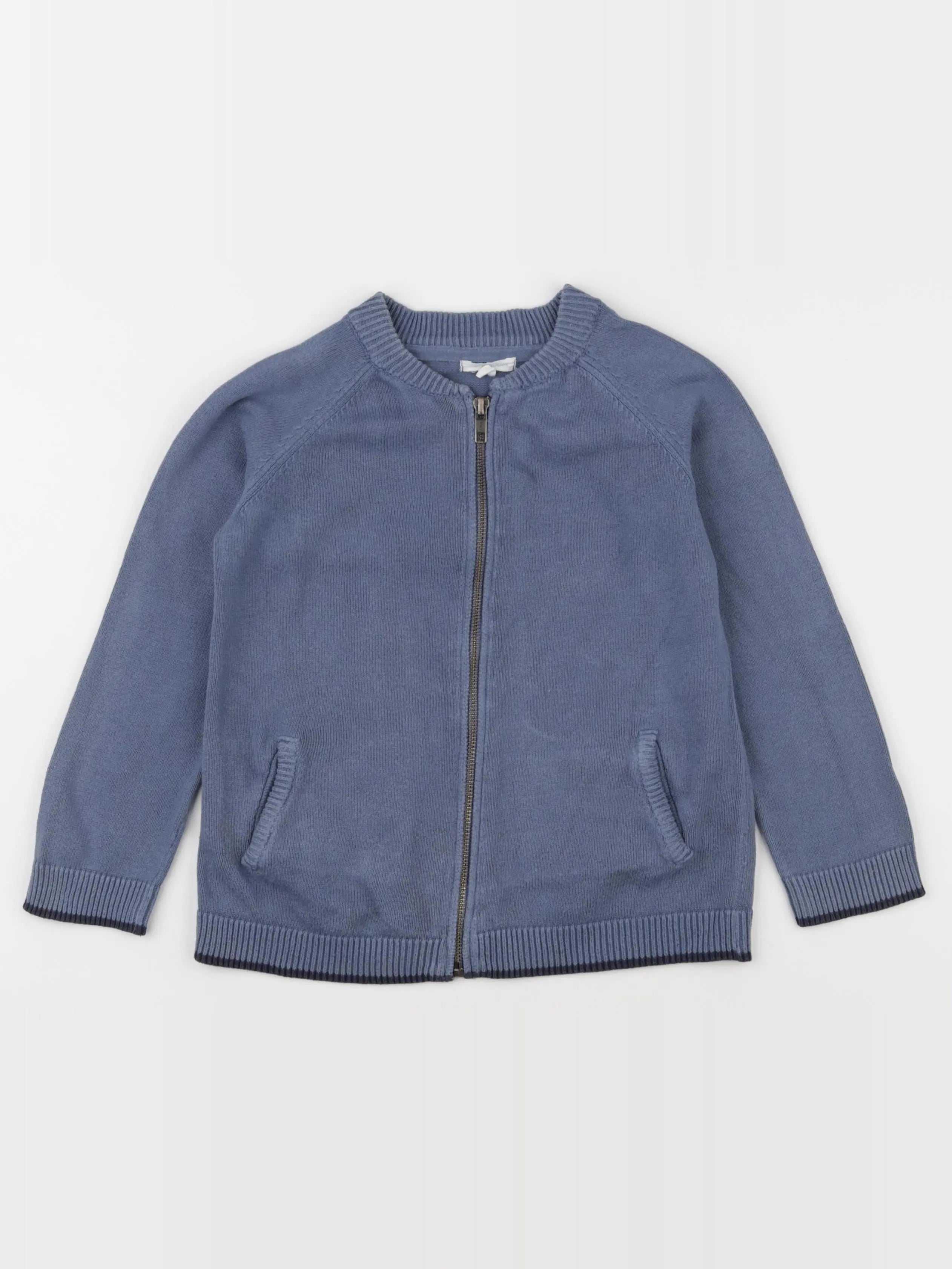 Vertbaudet - gilet bleu - 6 ans