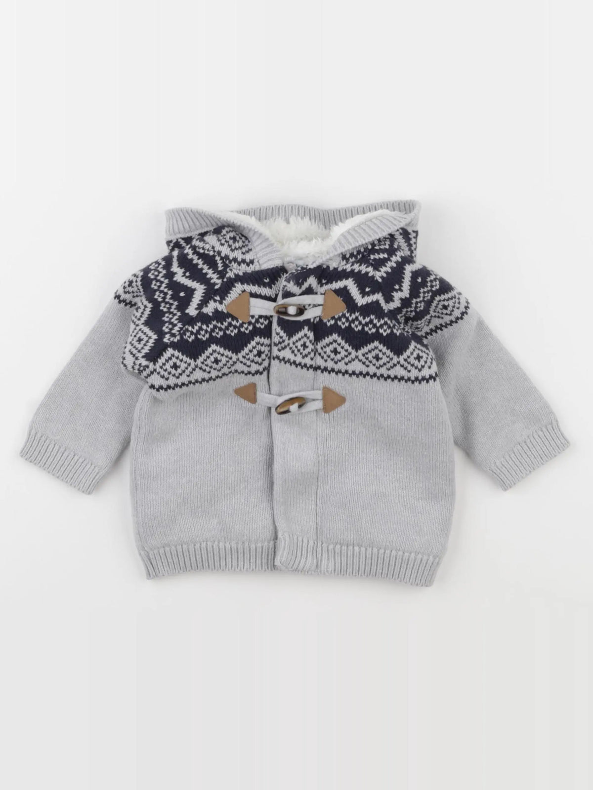 Vertbaudet - gilet gris - 6 mois