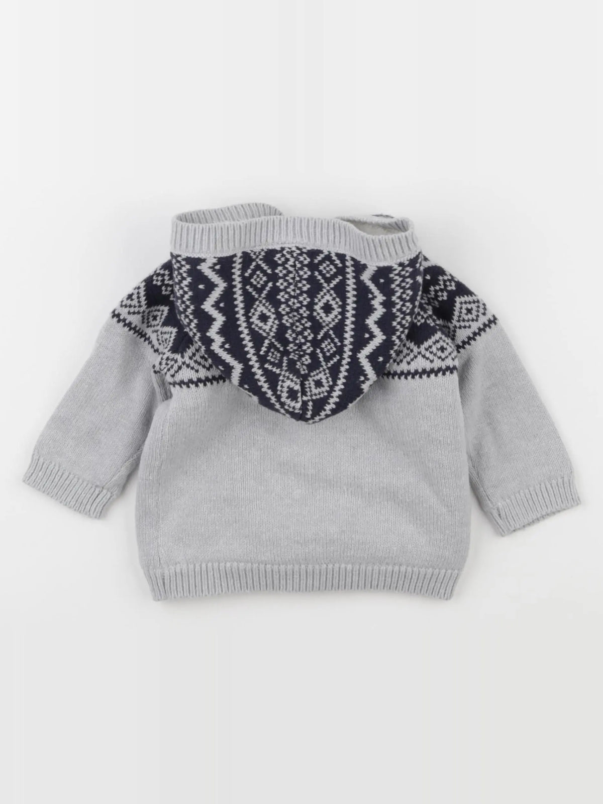 Vertbaudet - gilet gris - 6 mois