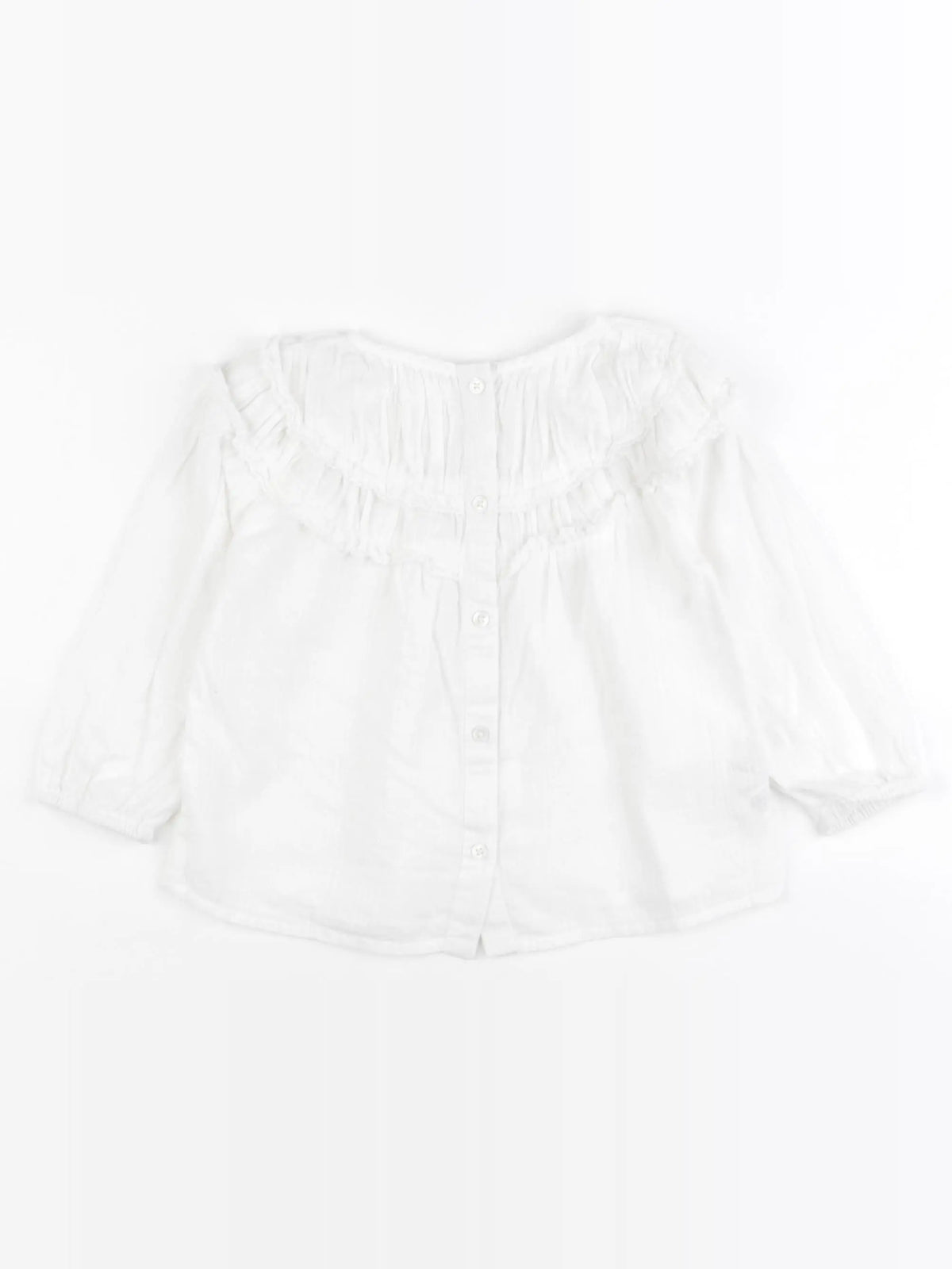 Mango - blouse blanc - 12/18 mois