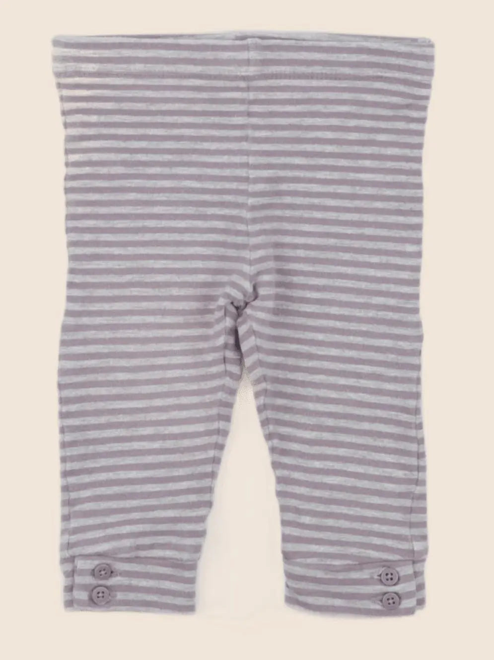 Vertbaudet - legging gris, violet - 9 mois