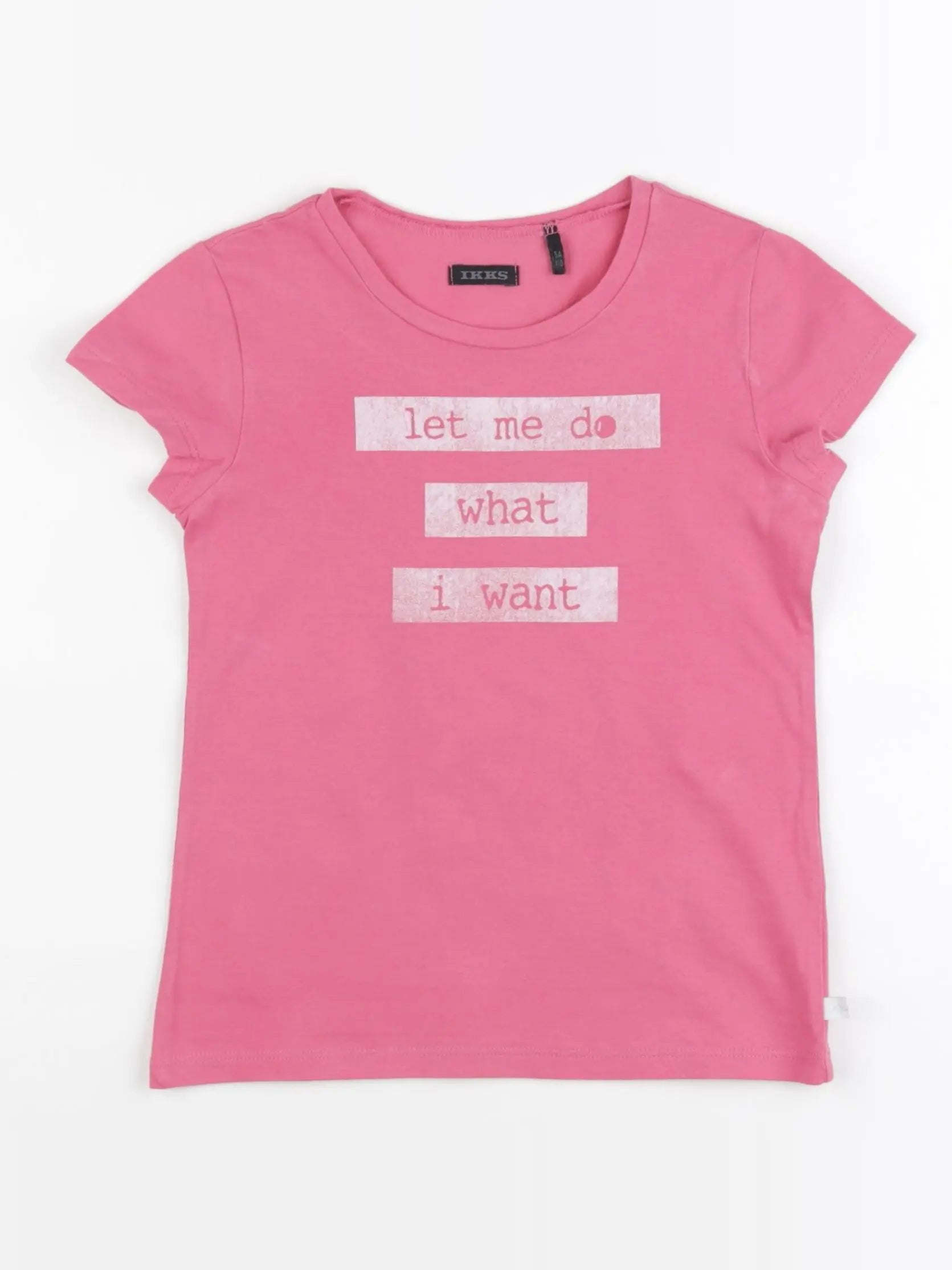 IKKS - tee-shirt rose - 5 ans
