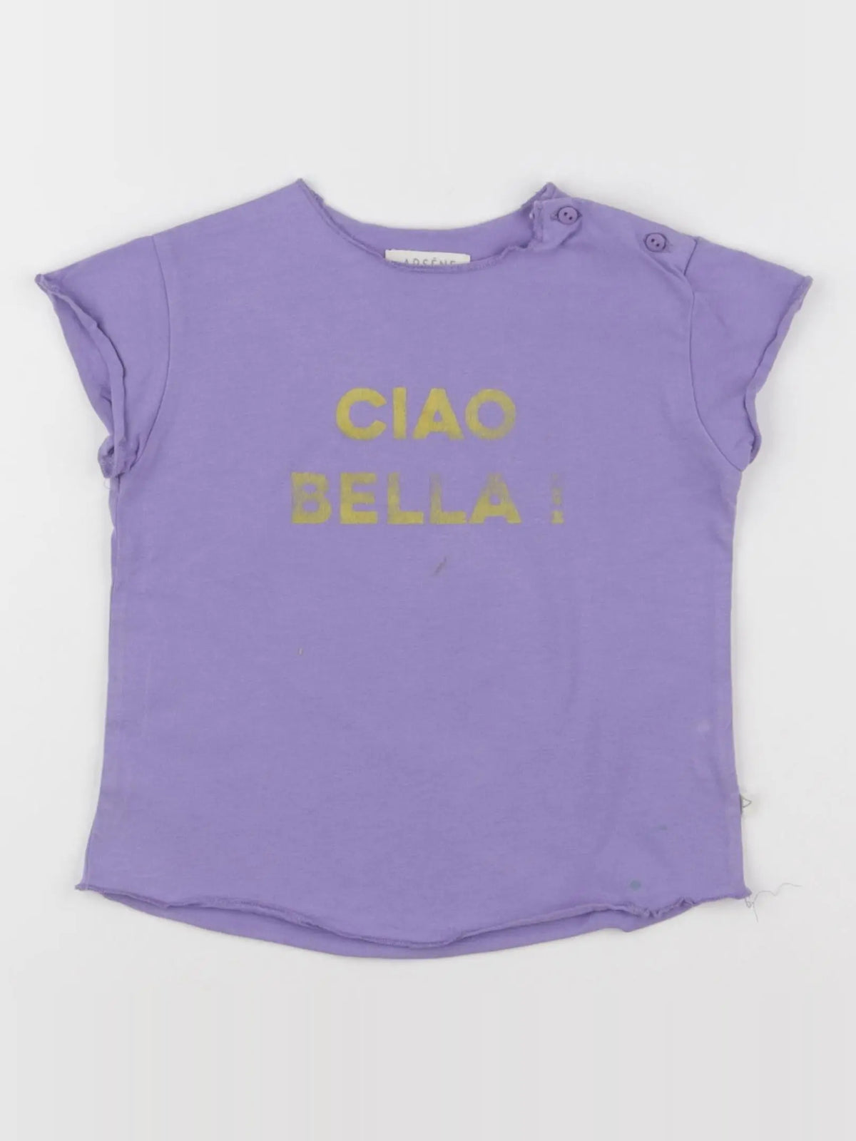 Arsène et les pipelettes - tee-shirt violet - 36 mois