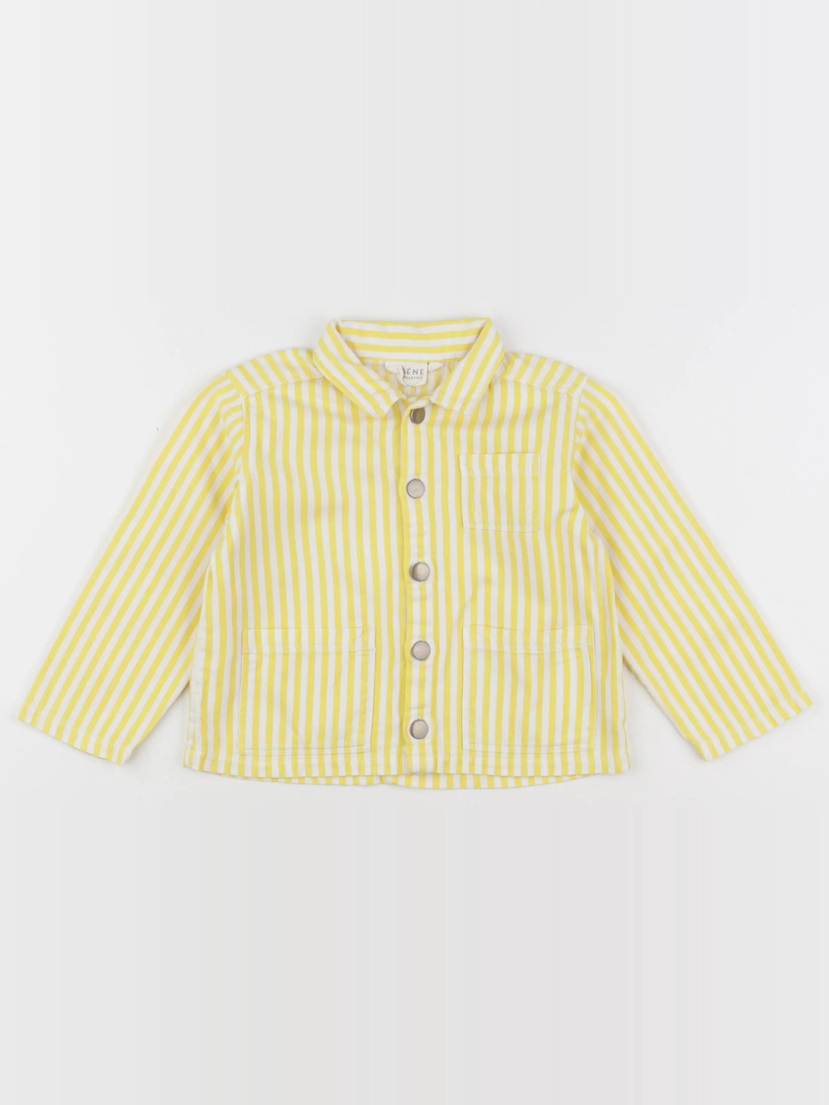 Arsène et les pipelettes - veste jaune - 36 mois