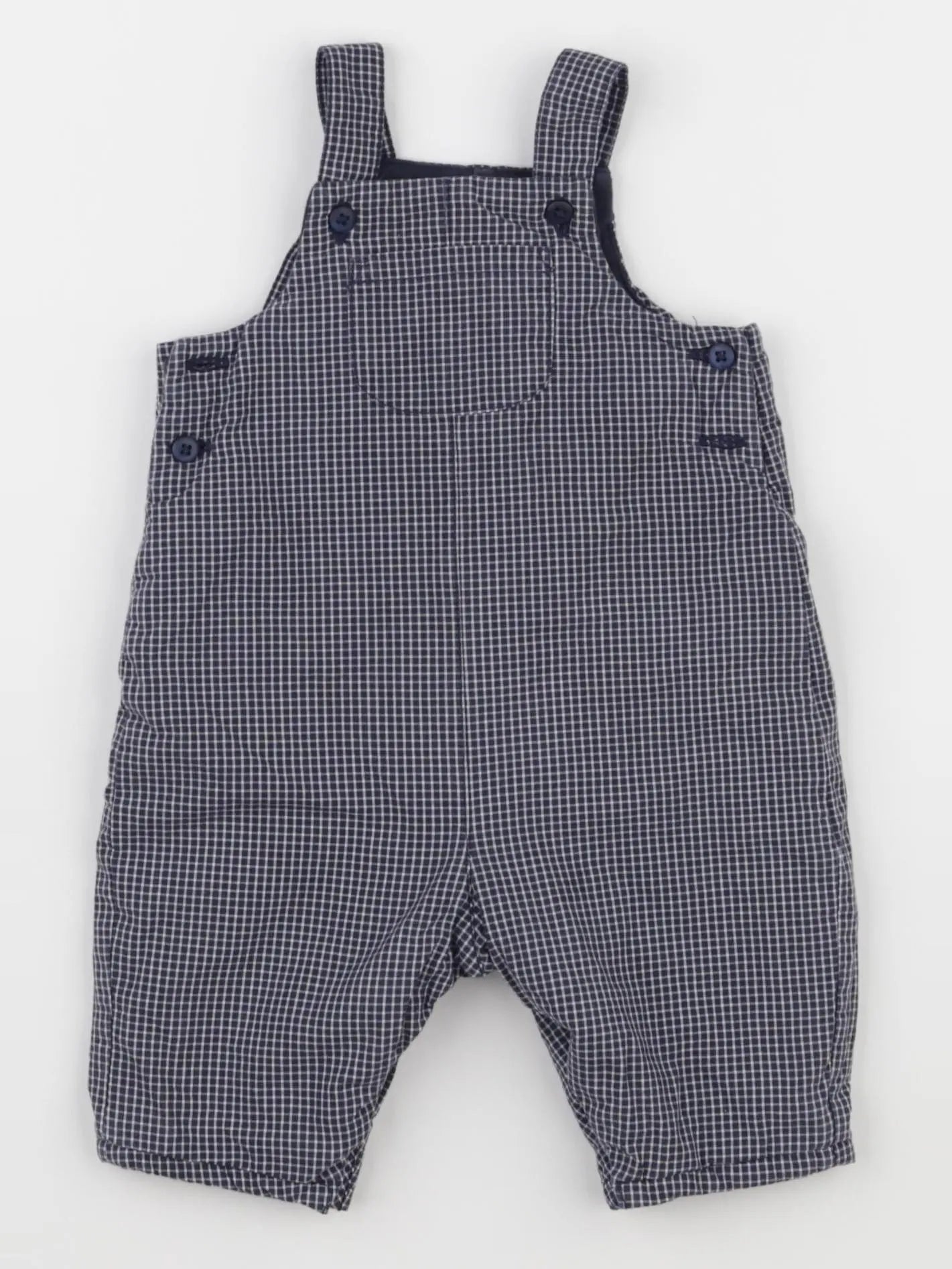 Boutchou - salopette doublé bleu - 1 mois