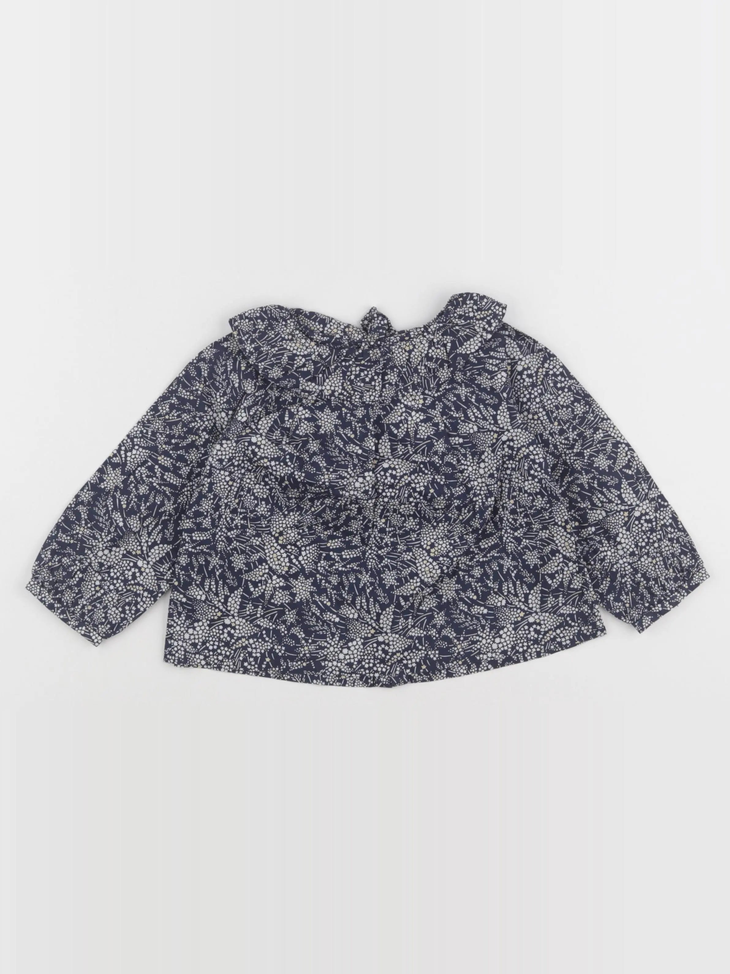 Jacadi - blouse bleu - 18 mois