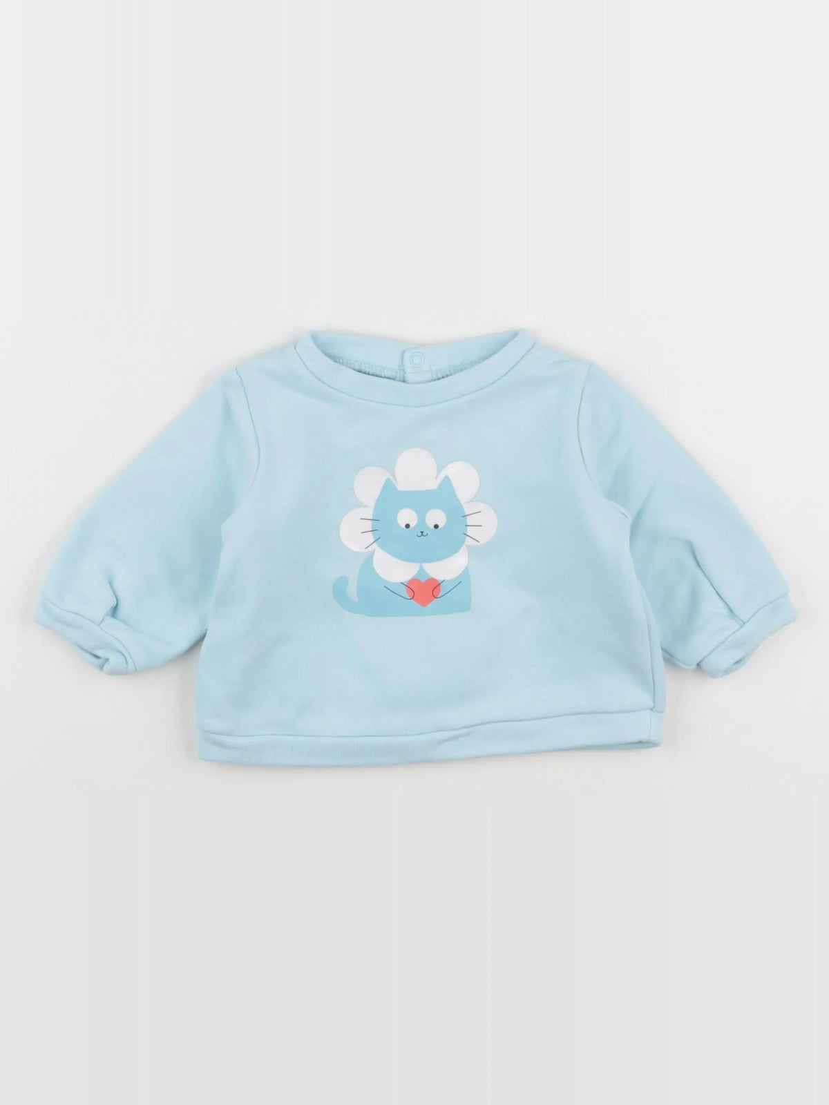 Jacadi - sweat bleu - 6 mois