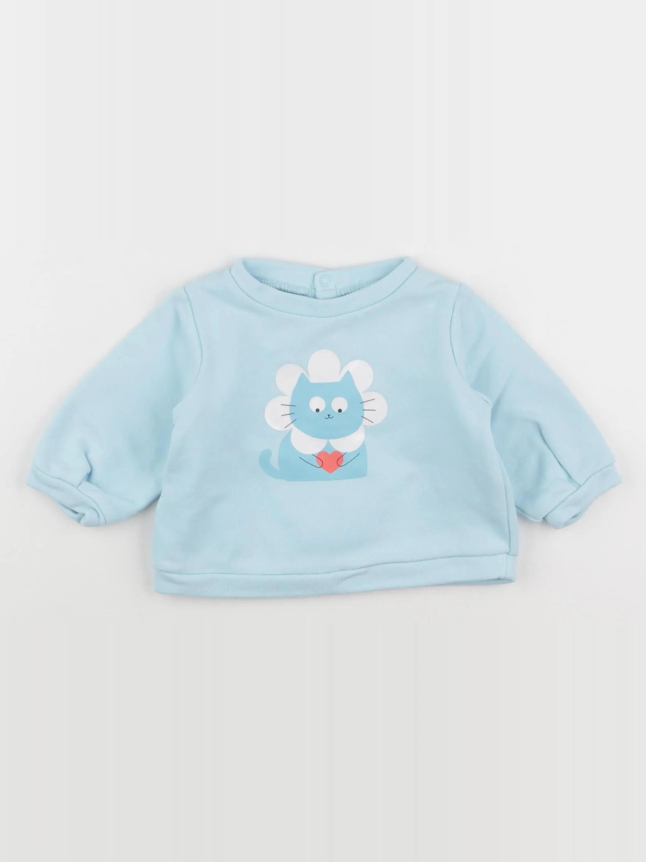 Jacadi - sweat bleu - 6 mois
