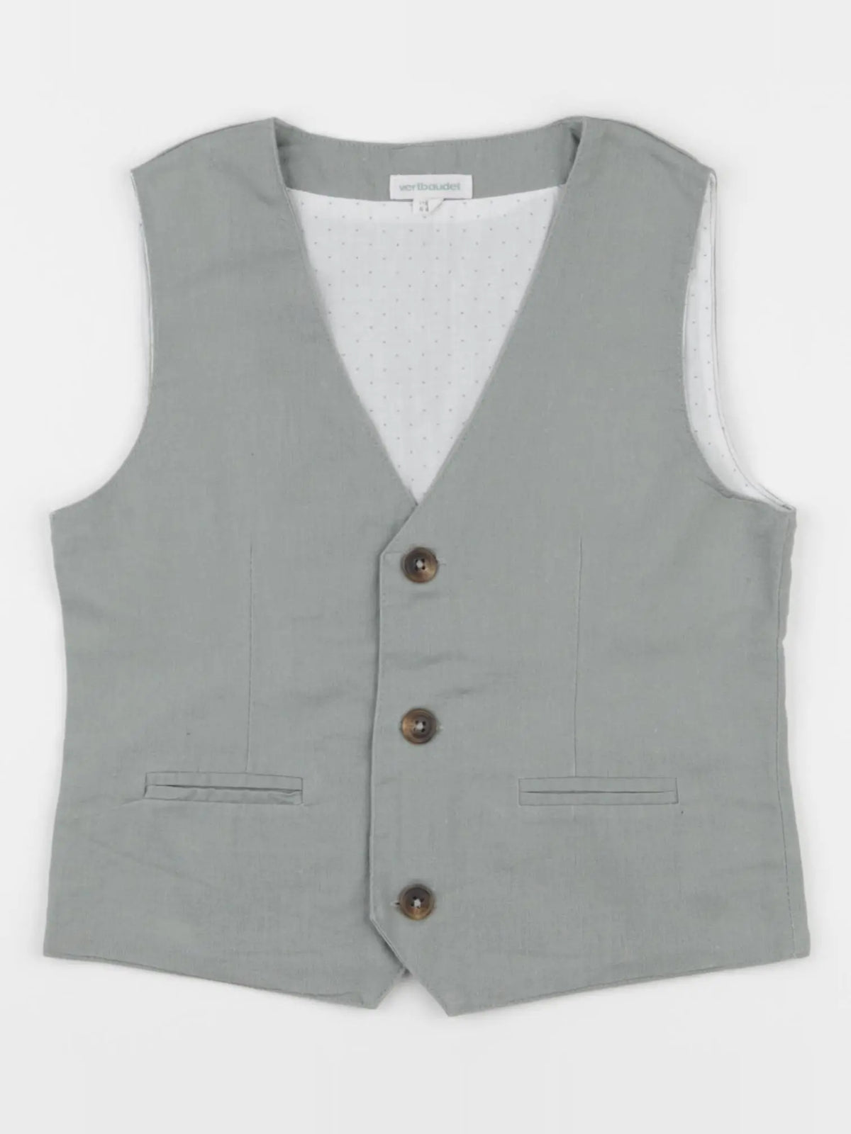 Vertbaudet - gilet vert - 2 ans