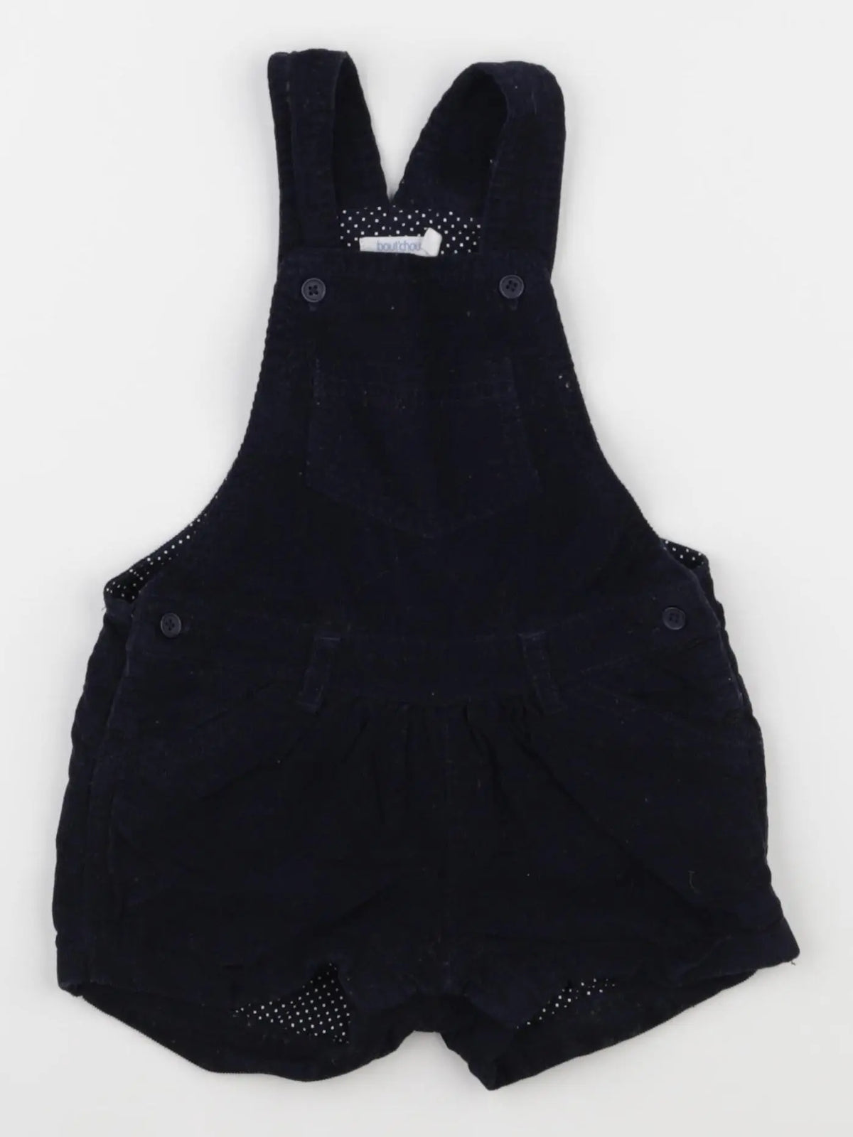 Boutchou - salopette doublé bleu - 12 mois