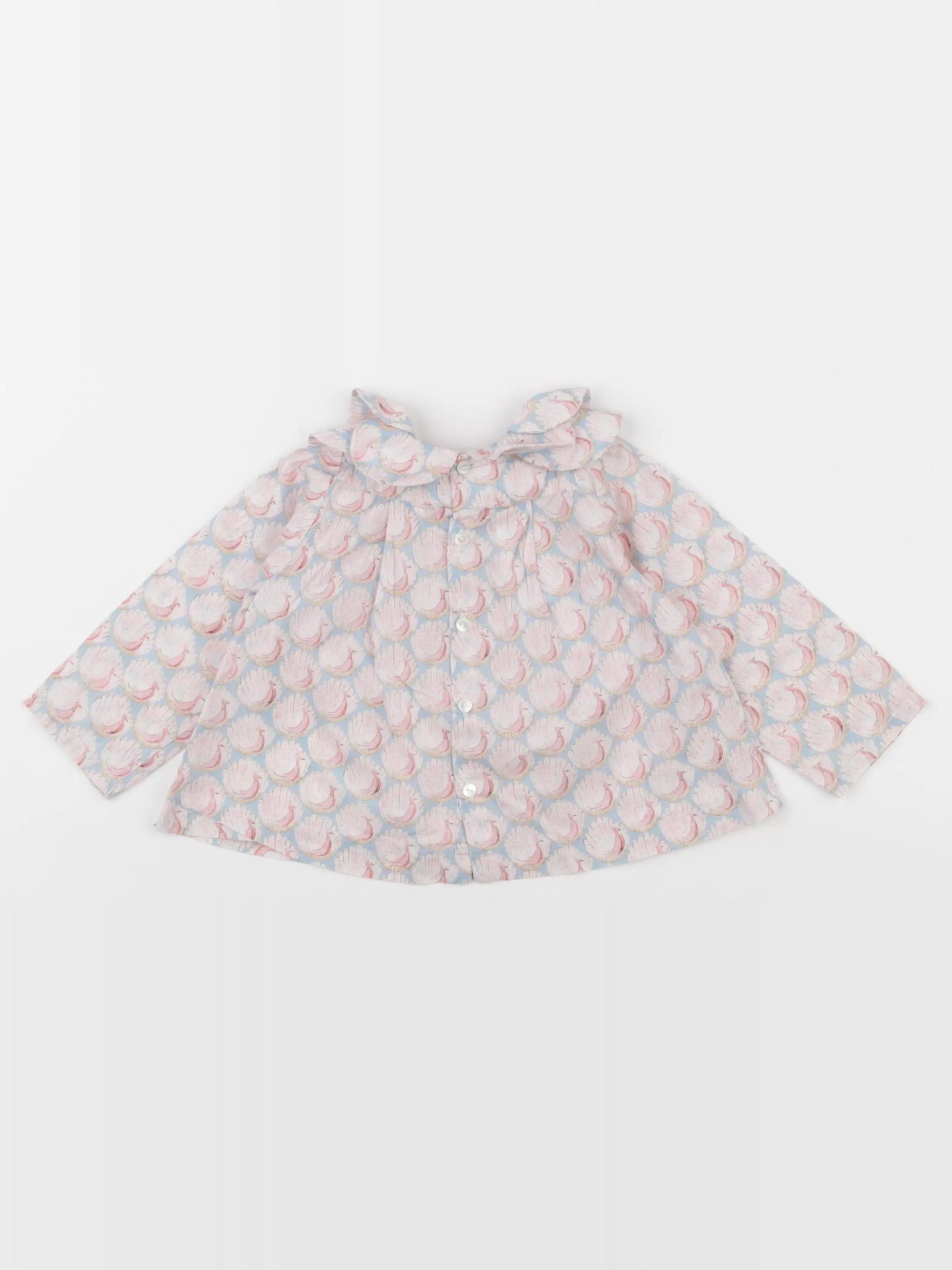 Jacadi - blouse liberty rose - 12 mois
