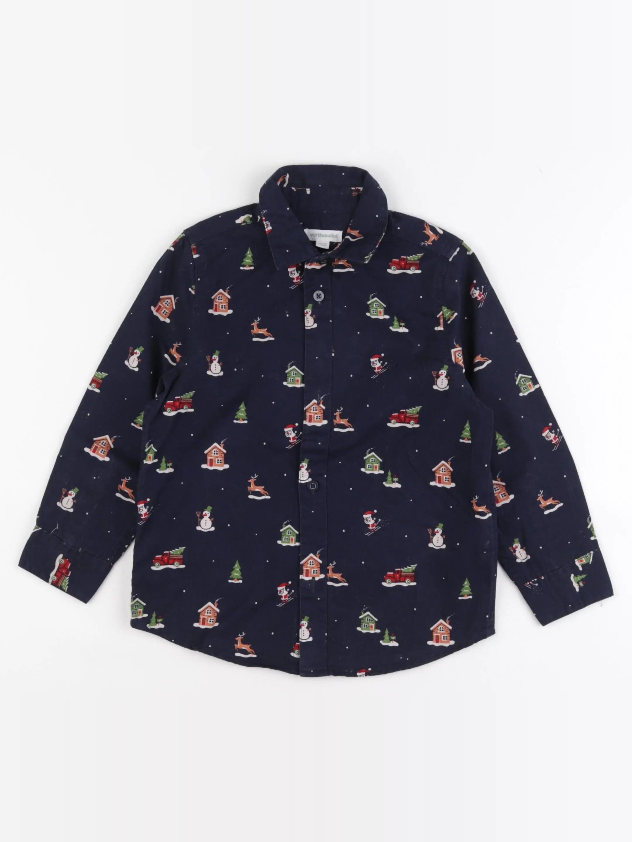 Vertbaudet - chemise bleu - 4 ans
