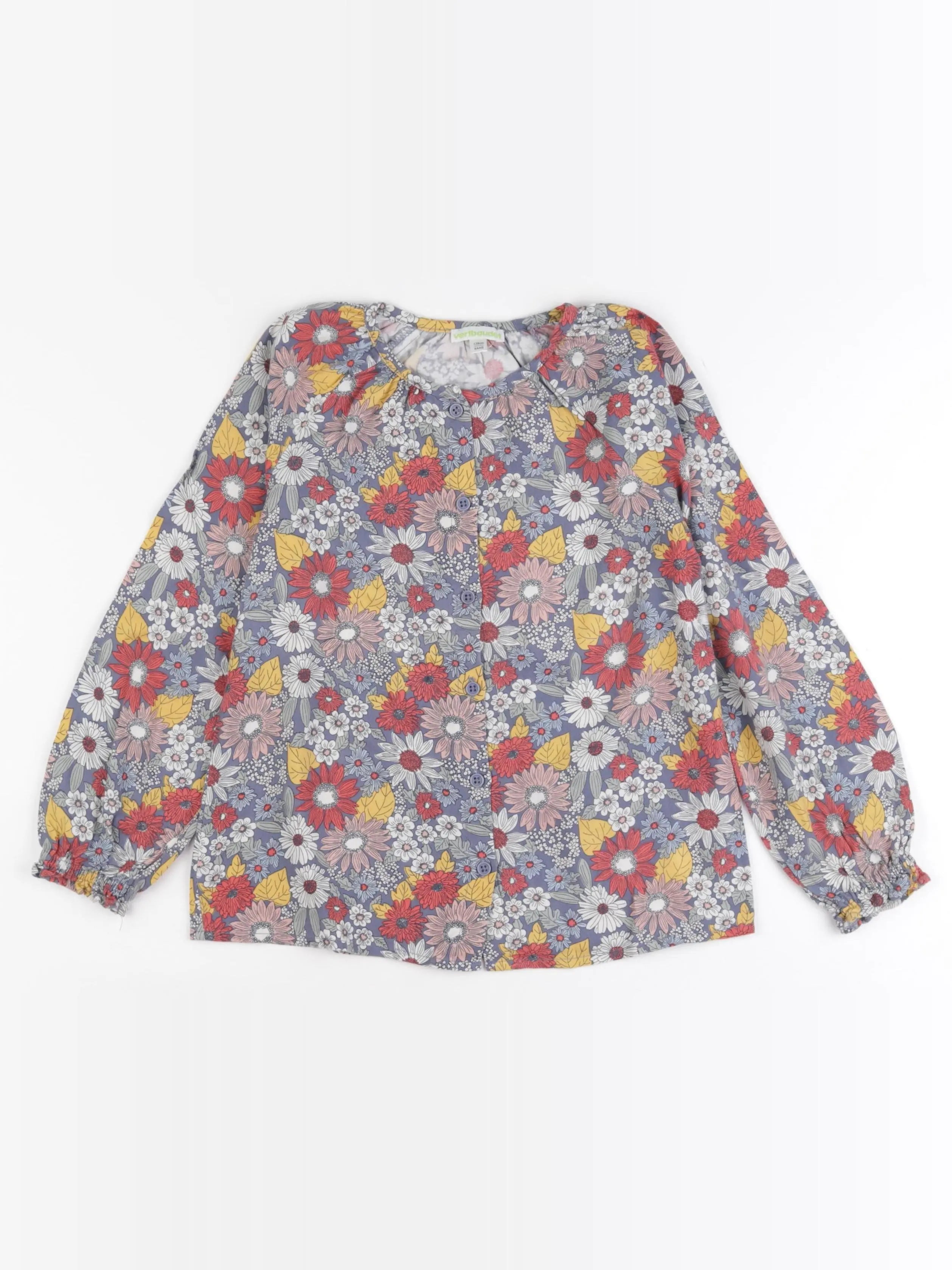 Vertbaudet - blouse bleu - 8 ans