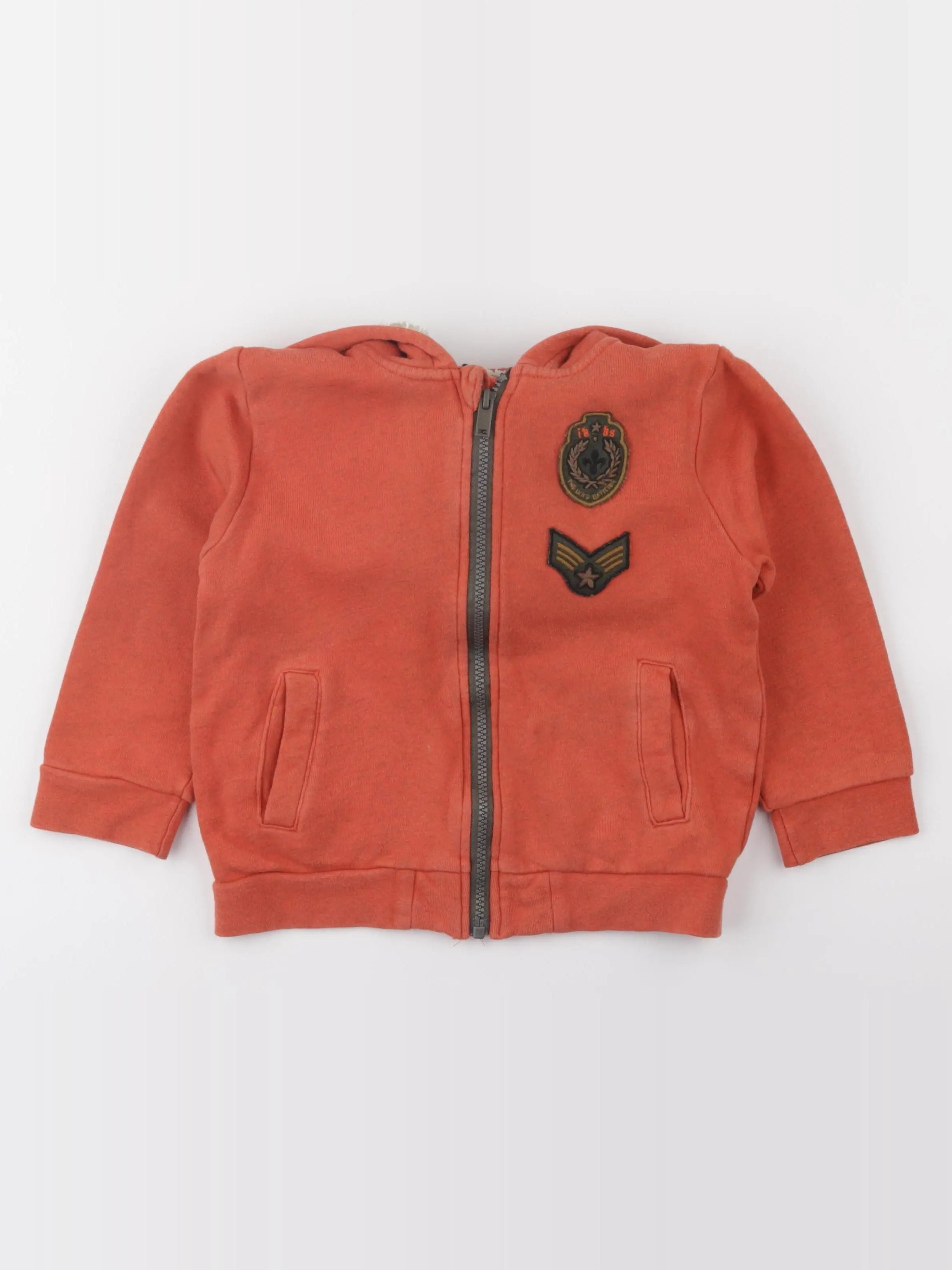 IKKS - sweat orange - 4 ans