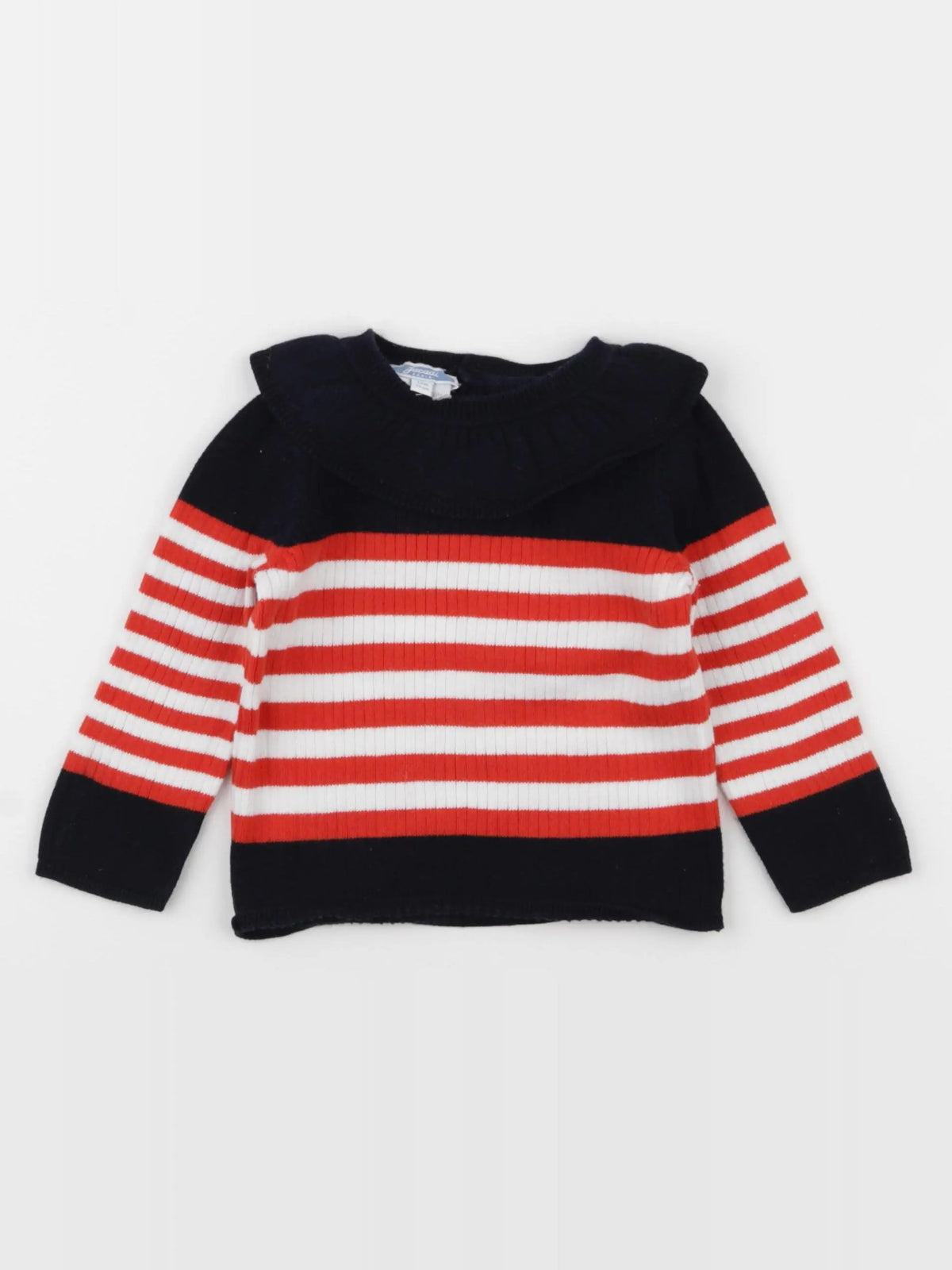 Jacadi - pull bleu - 12 mois