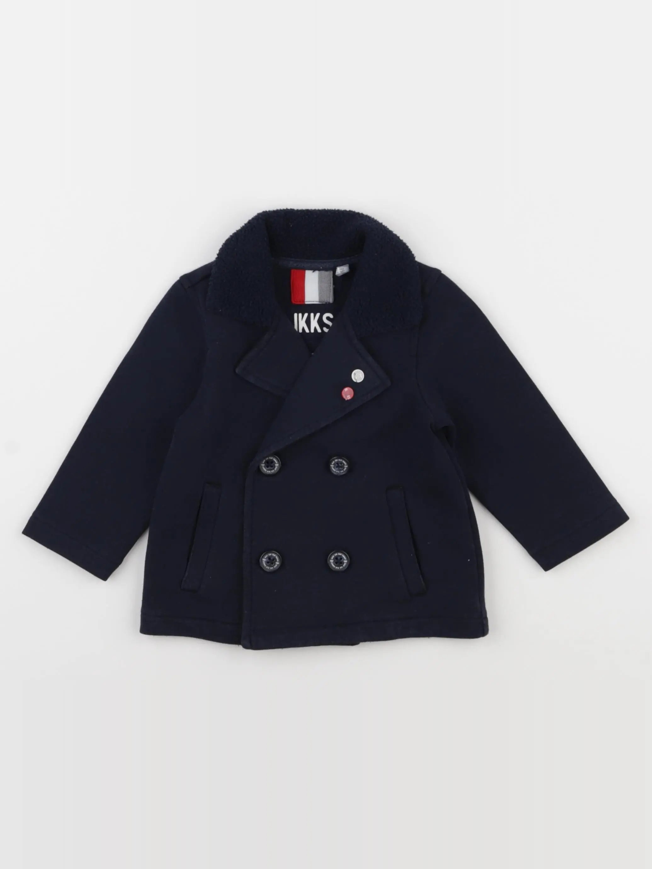 IKKS - veste imprimé au dos bleu - 6 mois