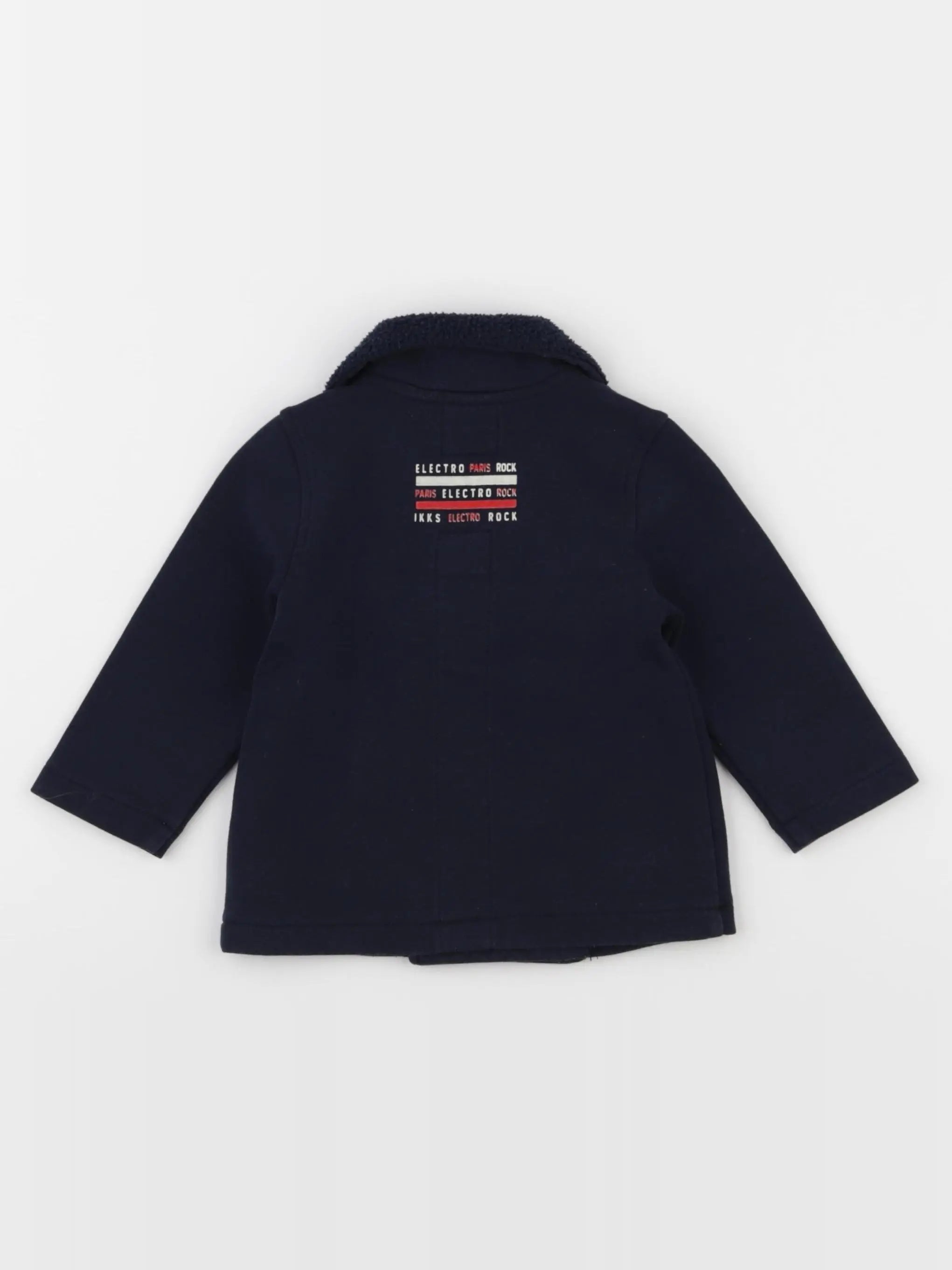 IKKS - veste imprimé au dos bleu - 6 mois
