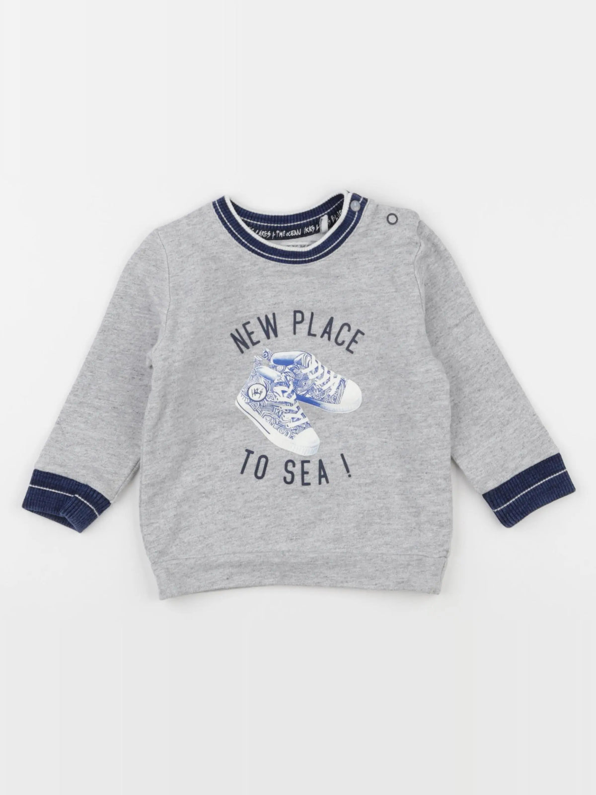 IKKS - sweat gris - 18 mois