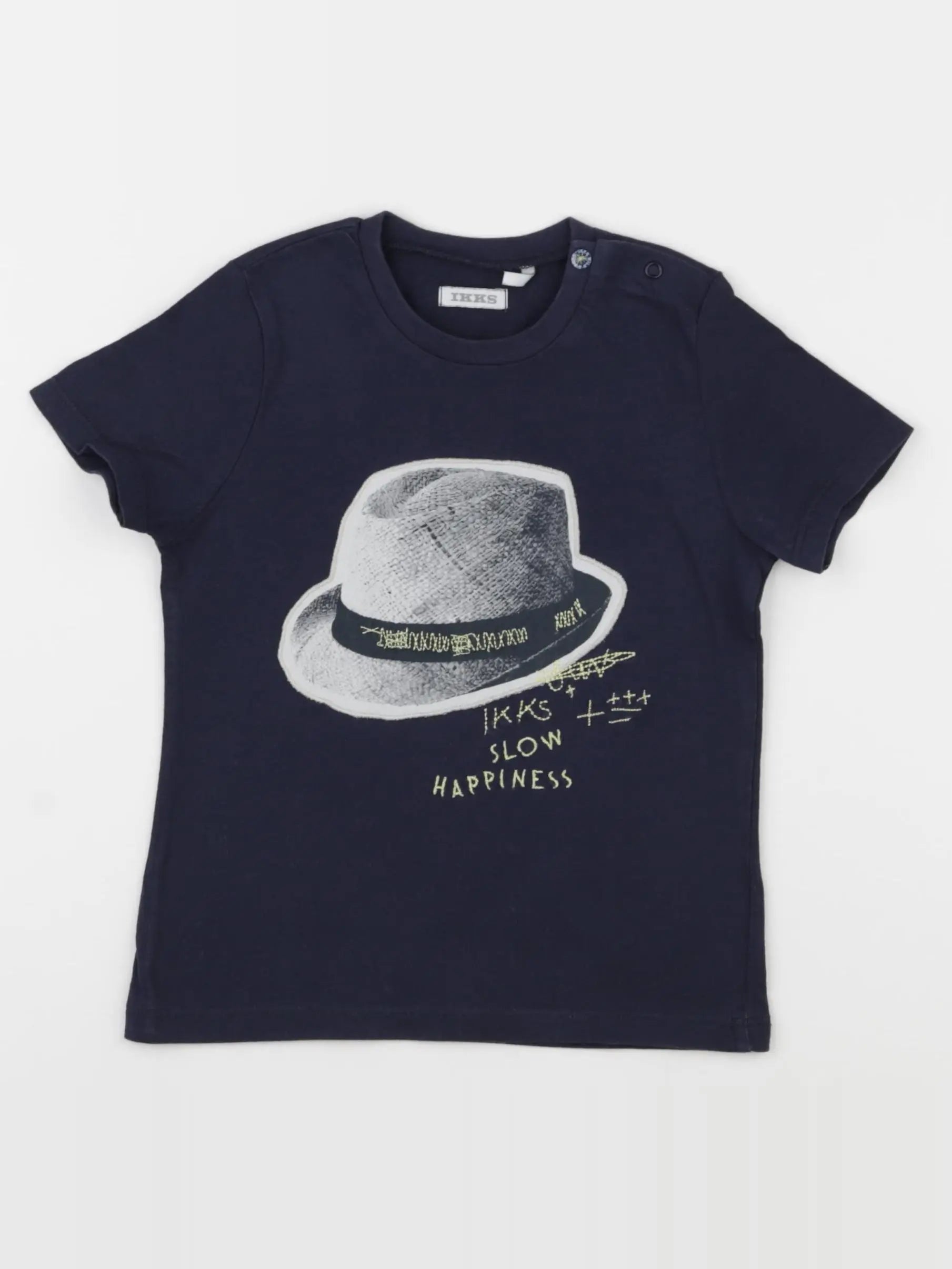 IKKS - tee-shirt bleu - 2 ans